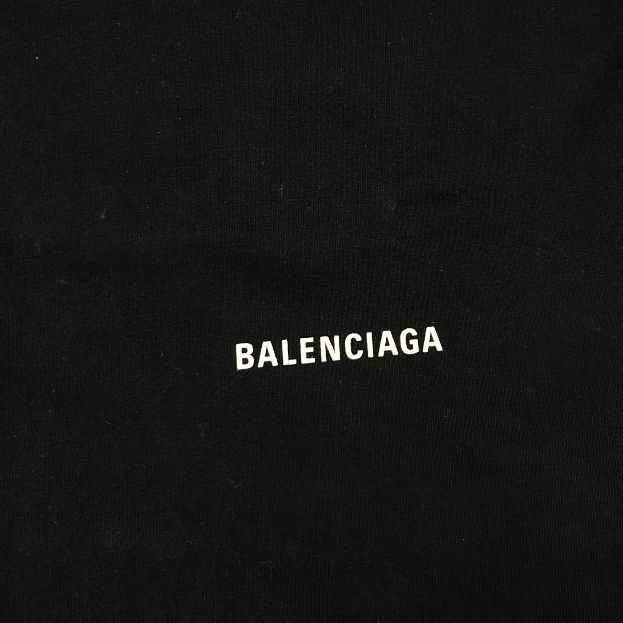 Men's Logo Print T-Shirt Black Size S