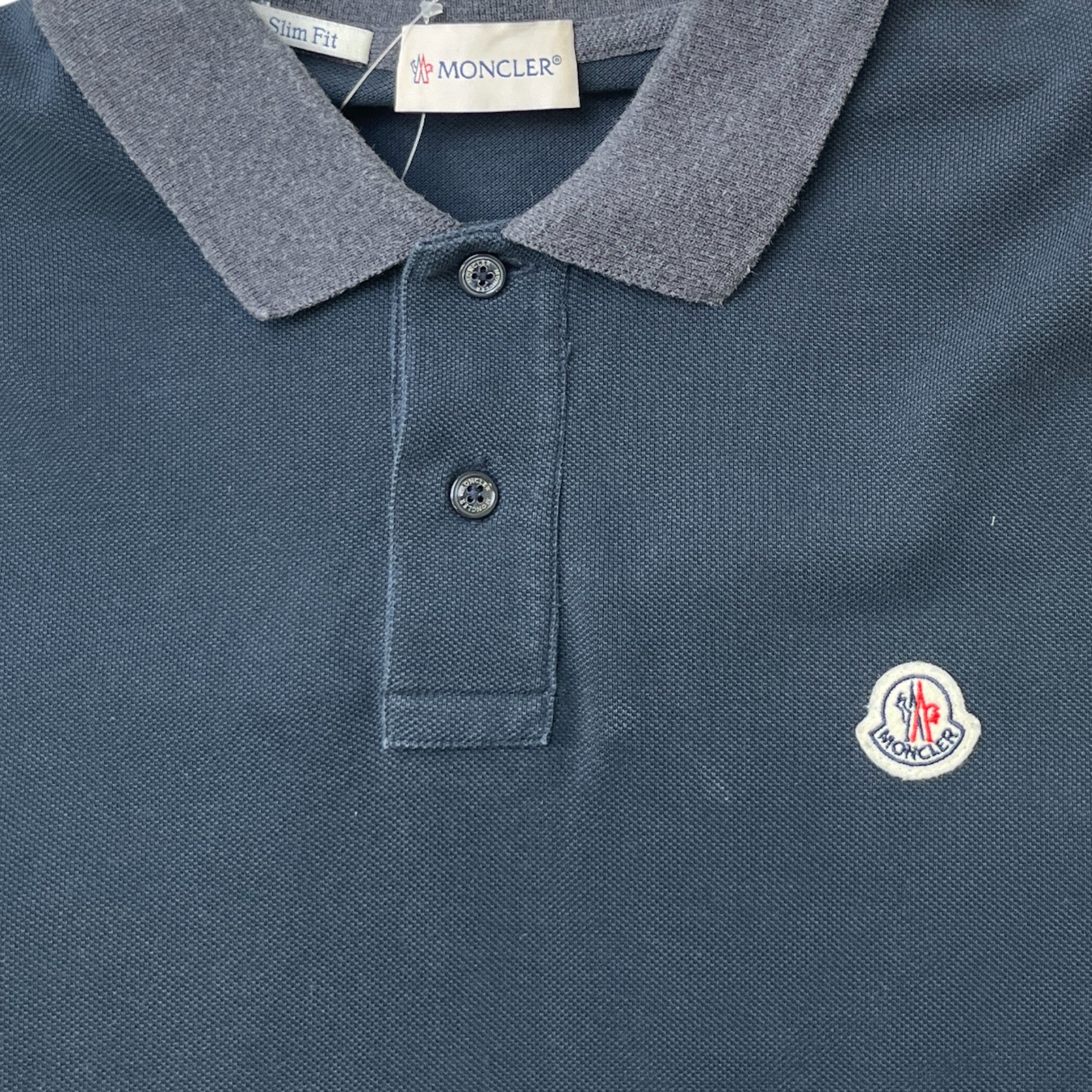 Men's Maglia Polo Shirt Navy Size L