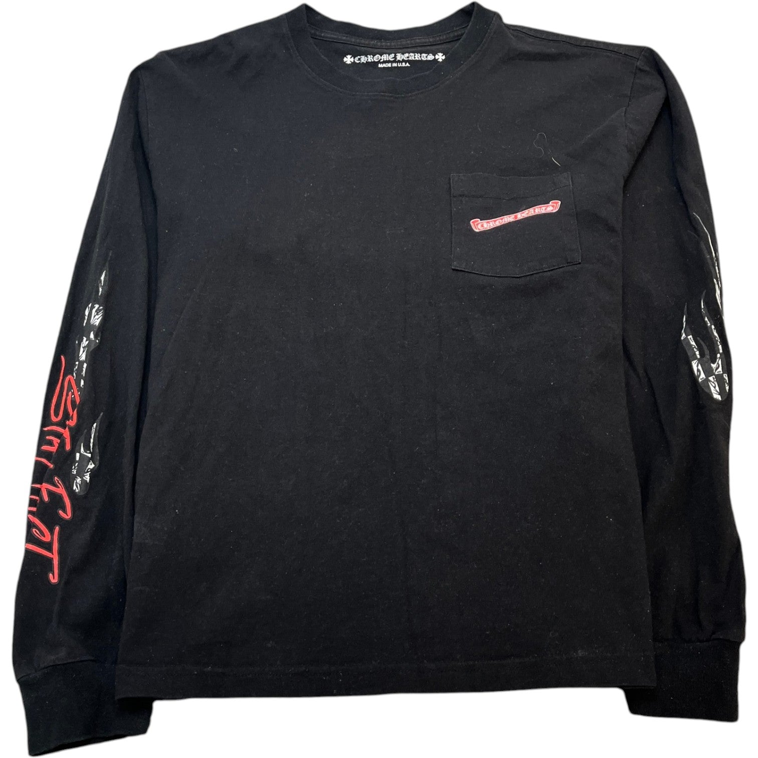 Men's Matty Boy Stay Fast Long Sleeve T-Shirt Black Size L