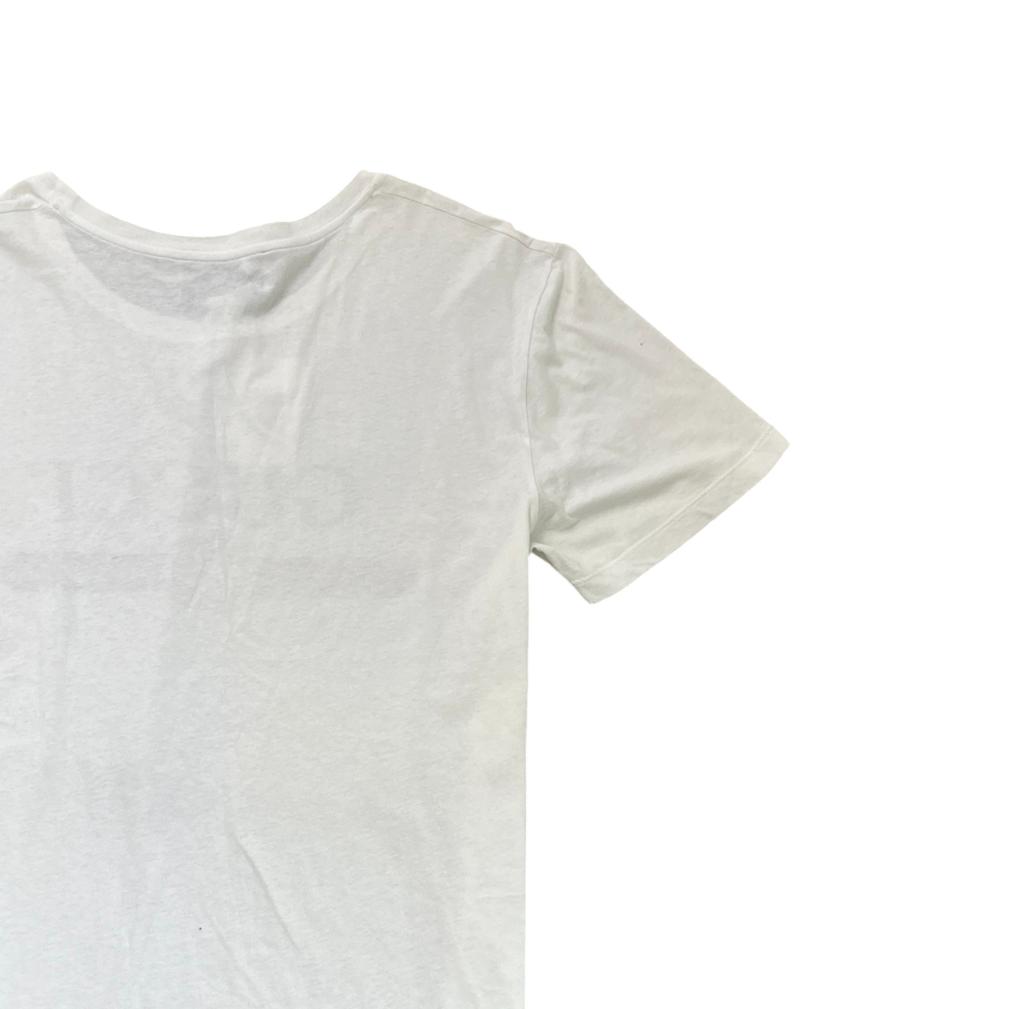 Men's Logo Print Oversized T-Shirt White Size L