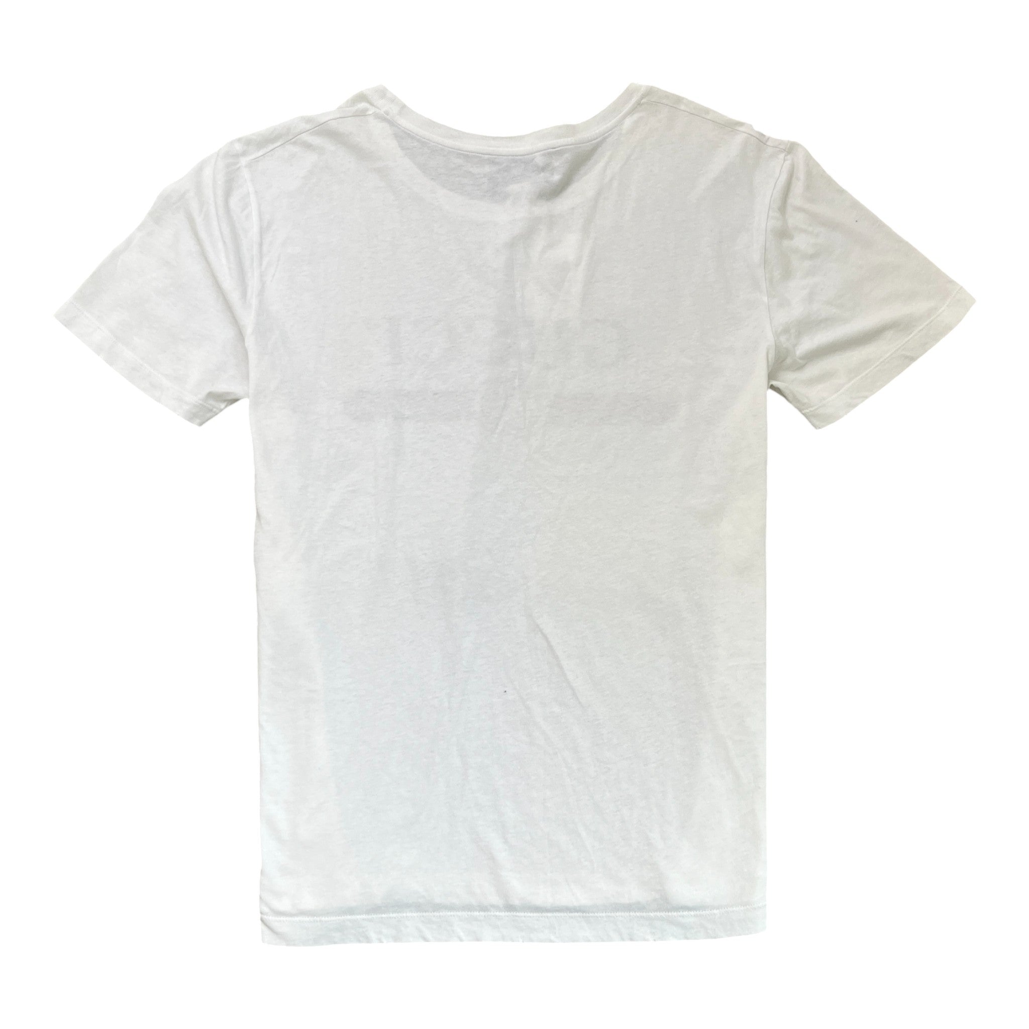 Men's Logo Print Oversized T-Shirt White Size L