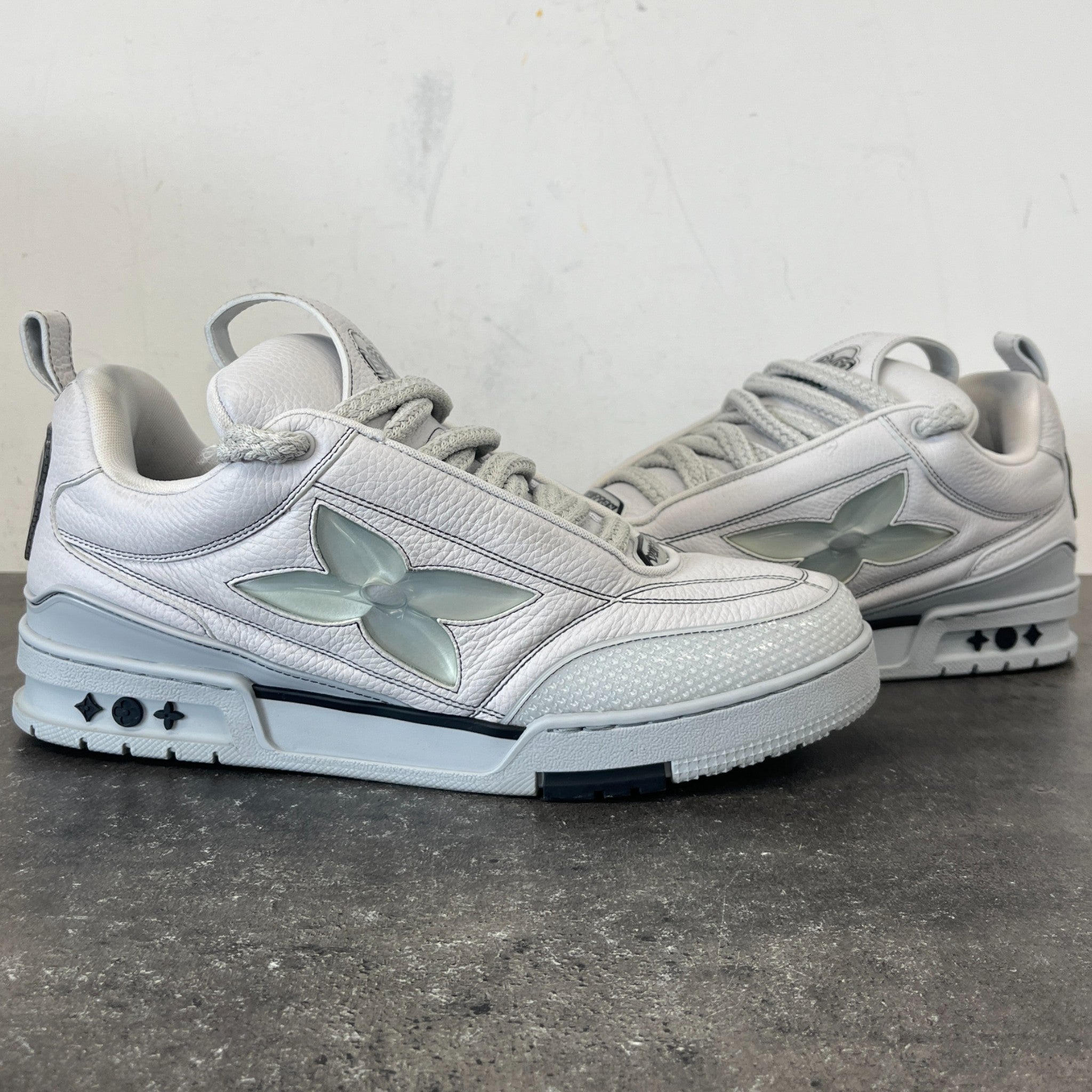 Men's Lv Skate Low Trainers Grey Size EU 44 / UK 10