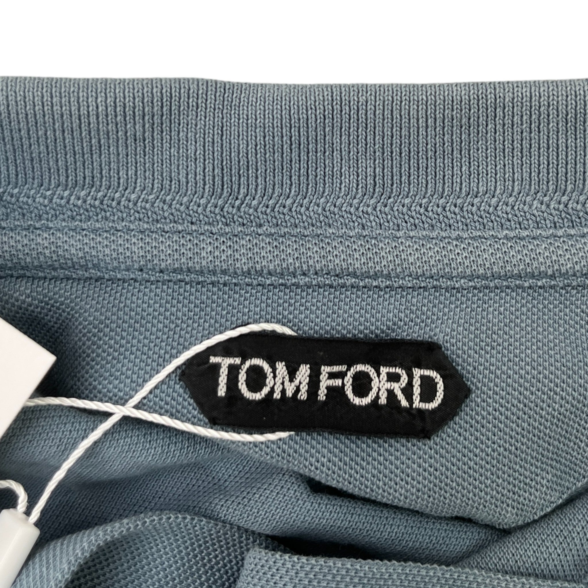 Men's Embroidered Logo Polo Shirt Blue Size IT 48 / UK M