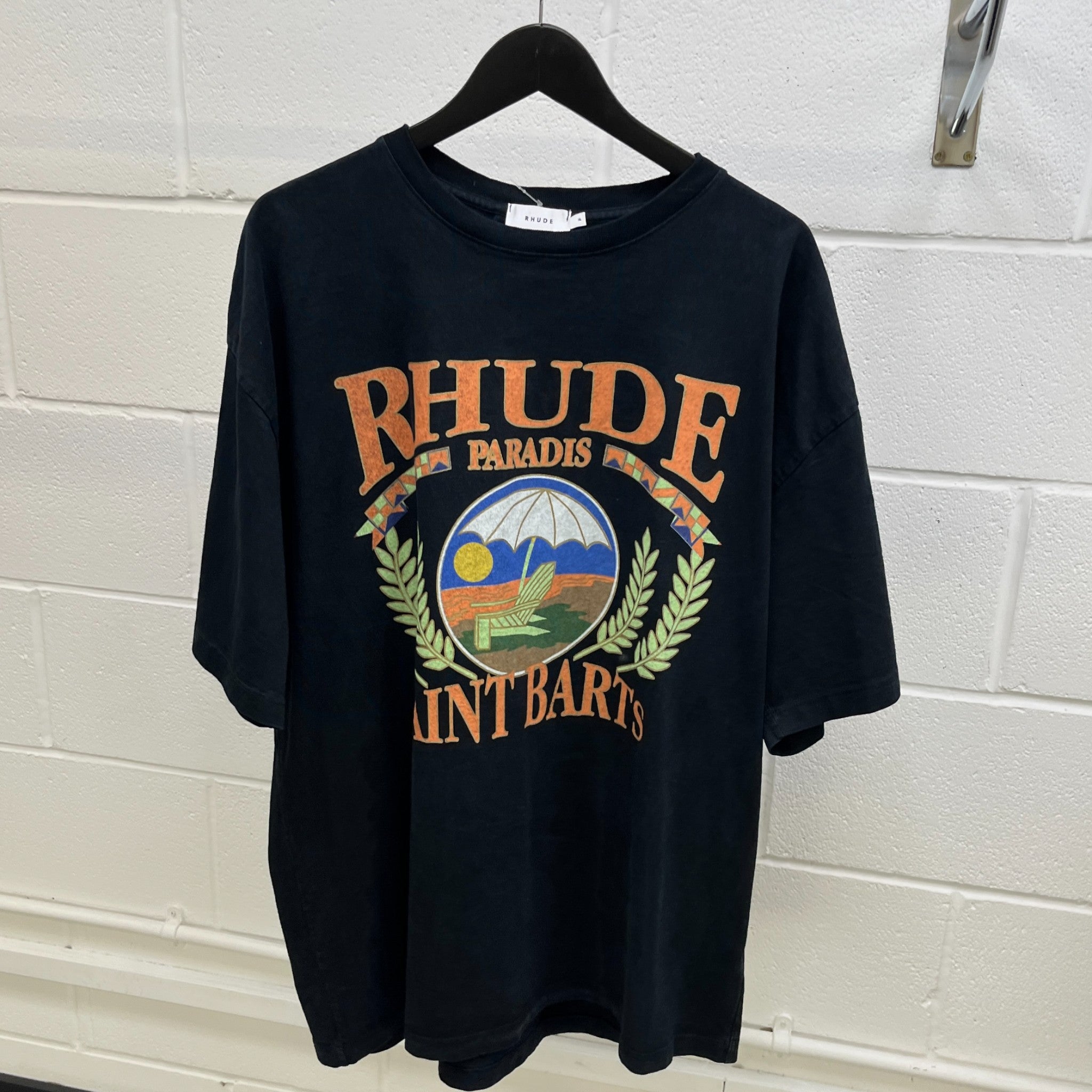 Men's Saint Barts T-Shirt Navy Size XL