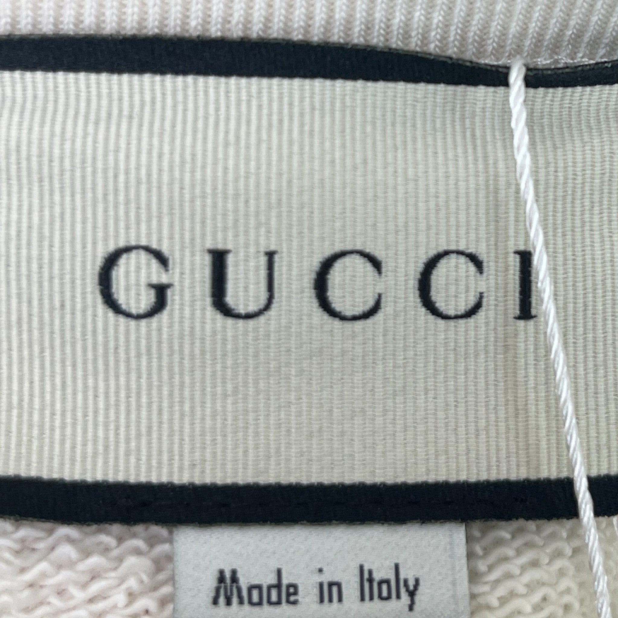 Men's Fake/Not Web Print Sweatshirt Beige Size M