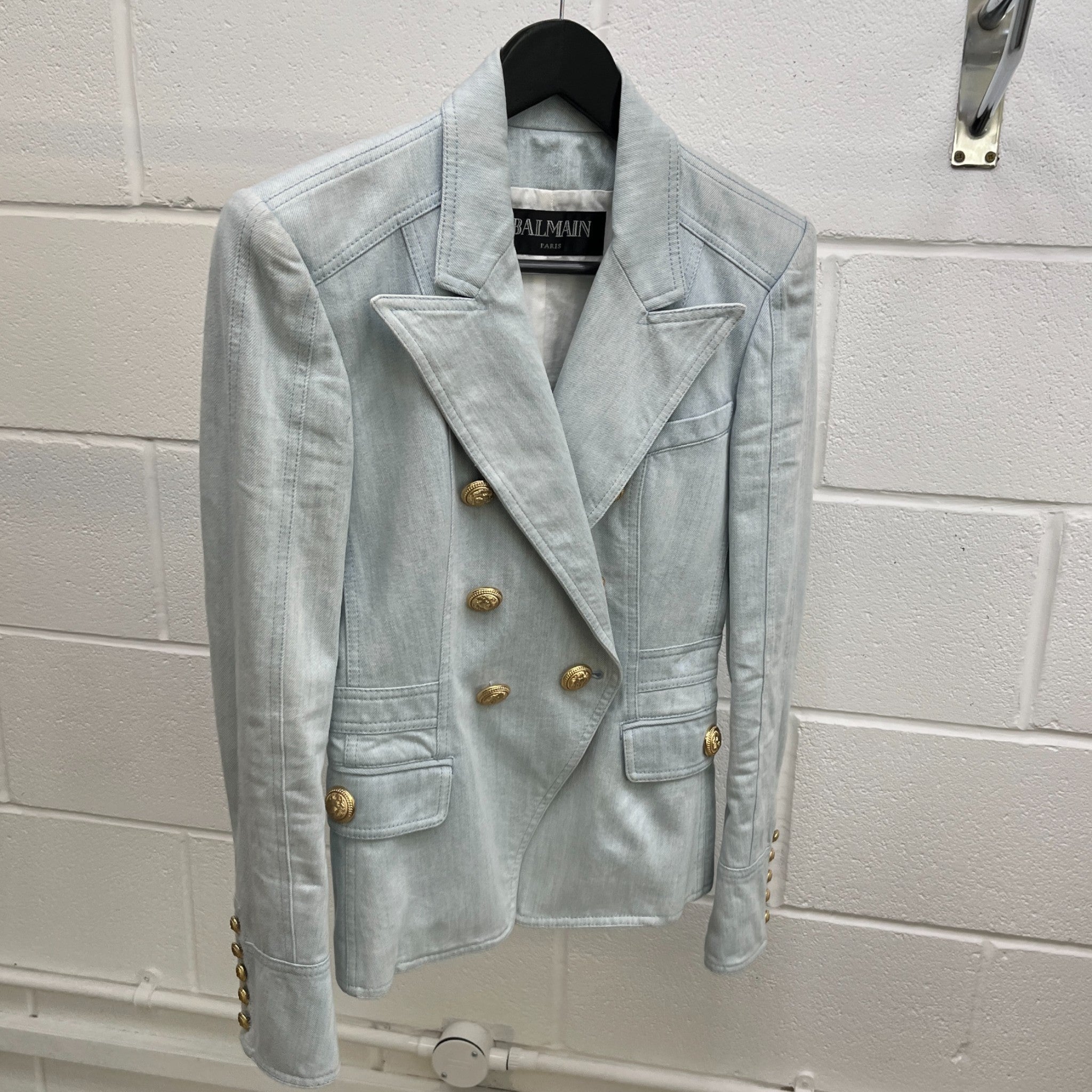 Women's Double Breasted Jacket Blue Size IT 38 / UK 6