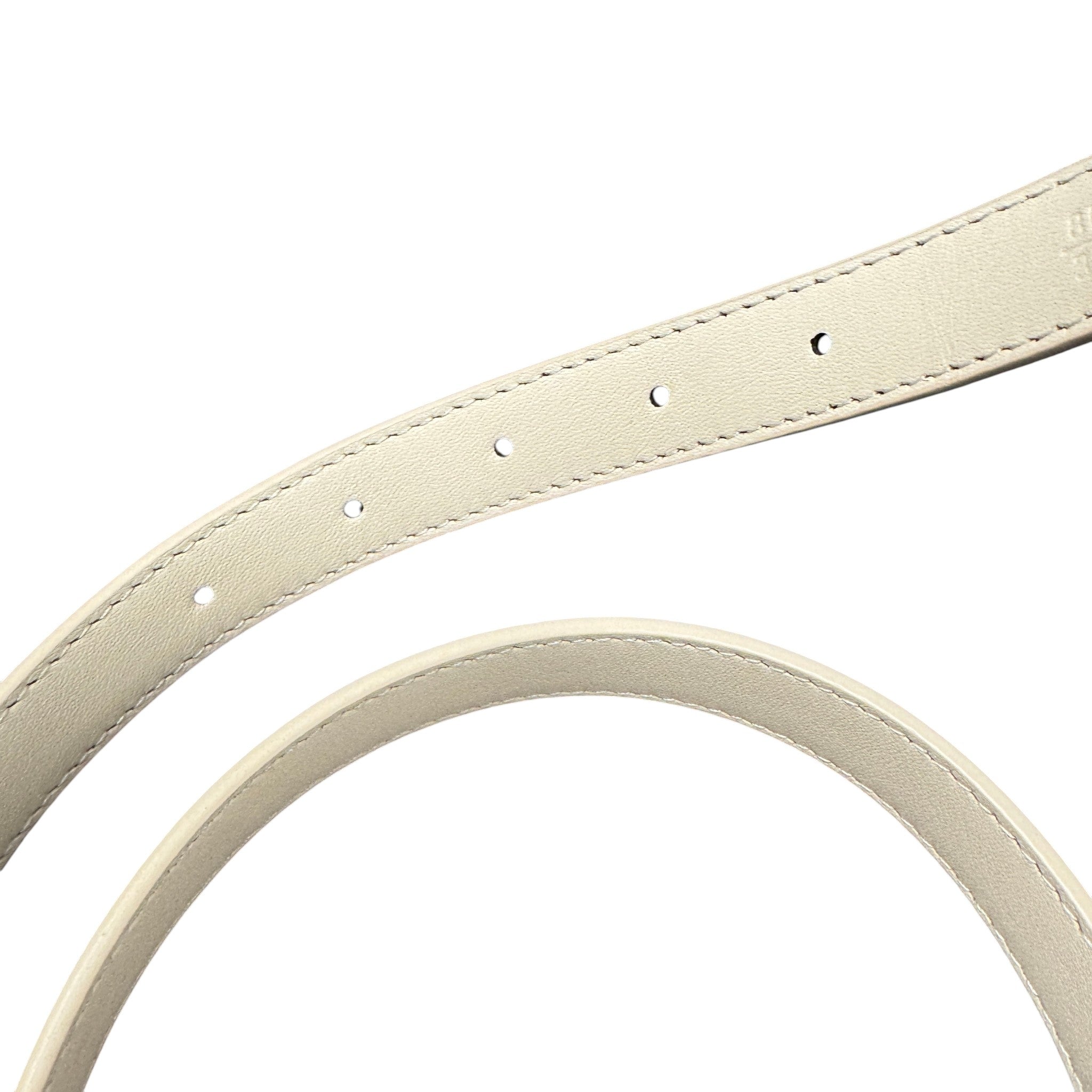 Women's Lv Iconic 20Mm Reversible Belt Cream Size 80CM / UK 8