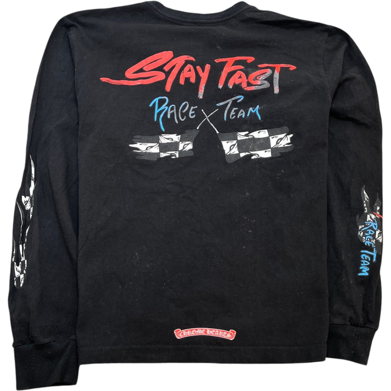 Men's Matty Boy Stay Fast Long Sleeve T-Shirt Black Size L