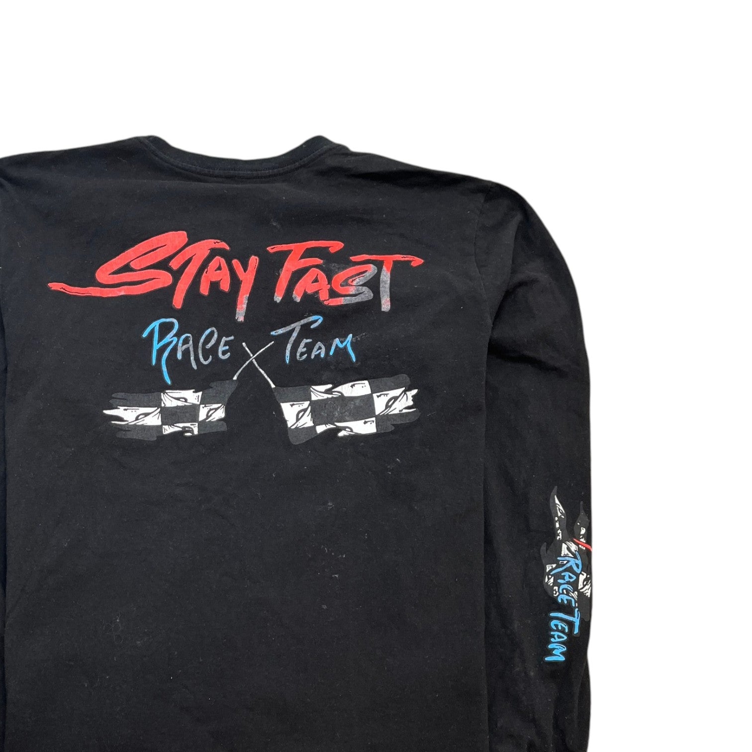 Men's Matty Boy Stay Fast Long Sleeve T-Shirt Black Size L