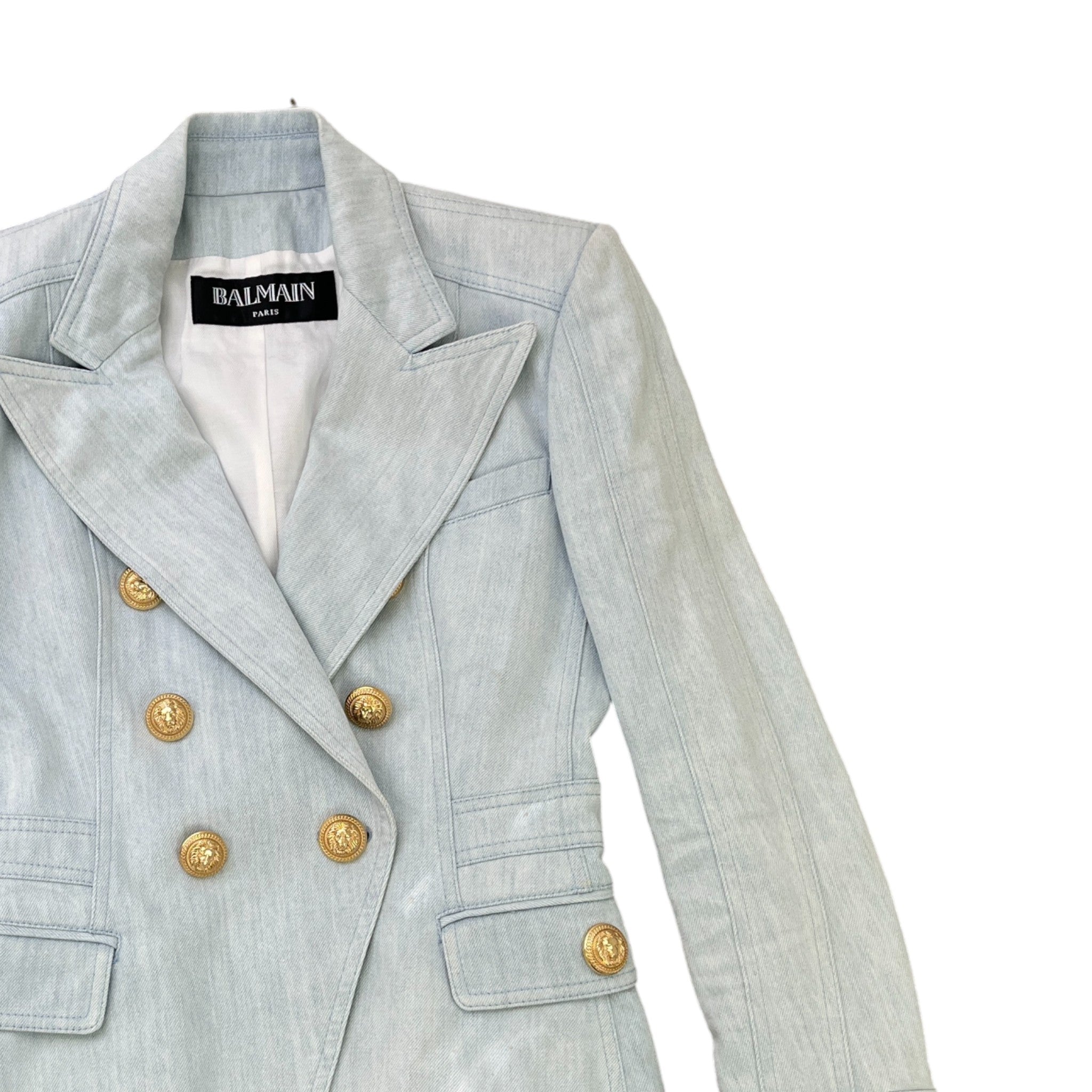 Women's Double Breasted Jacket Blue Size IT 38 / UK 6