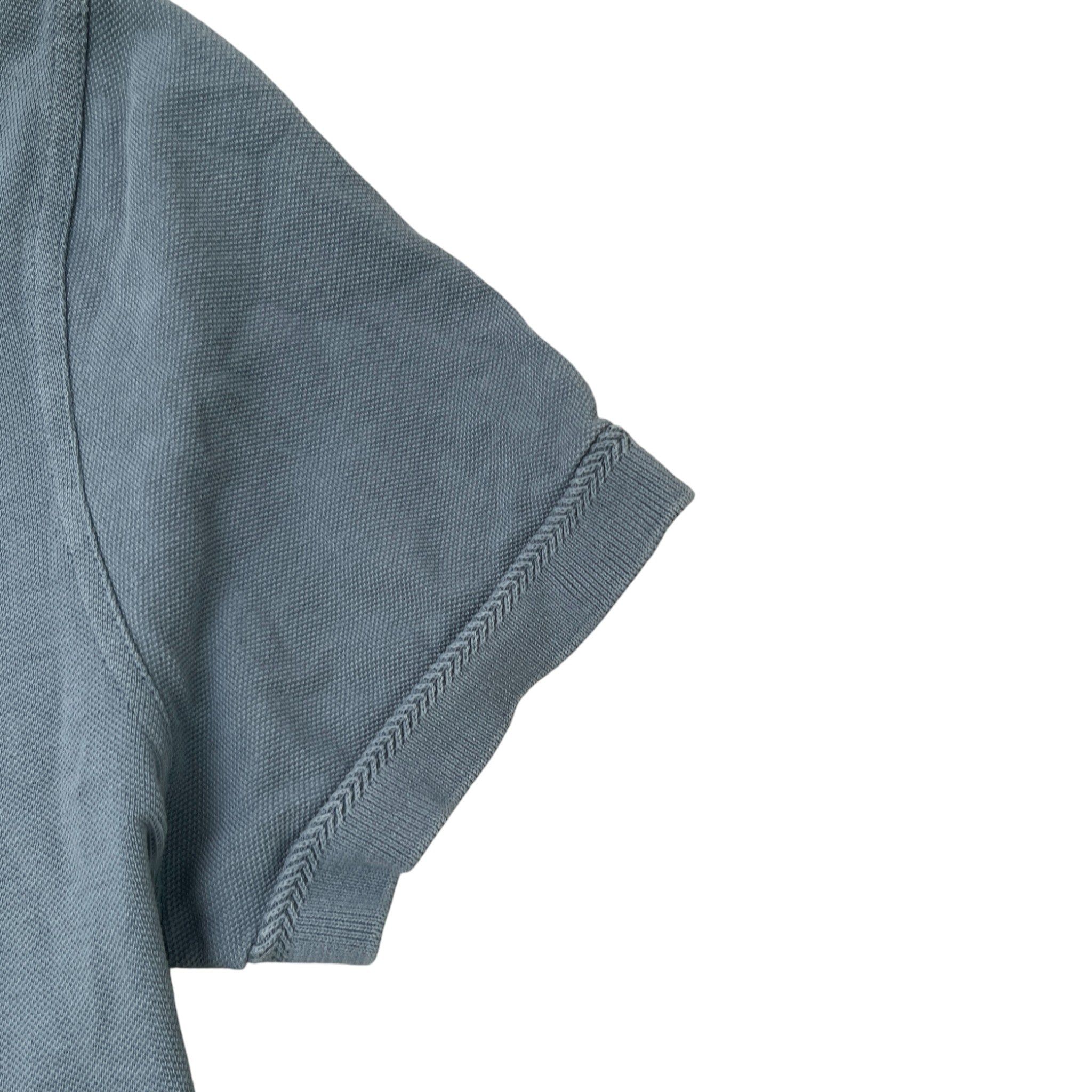 Men's Embroidered Logo Polo Shirt Blue Size IT 48 / UK M