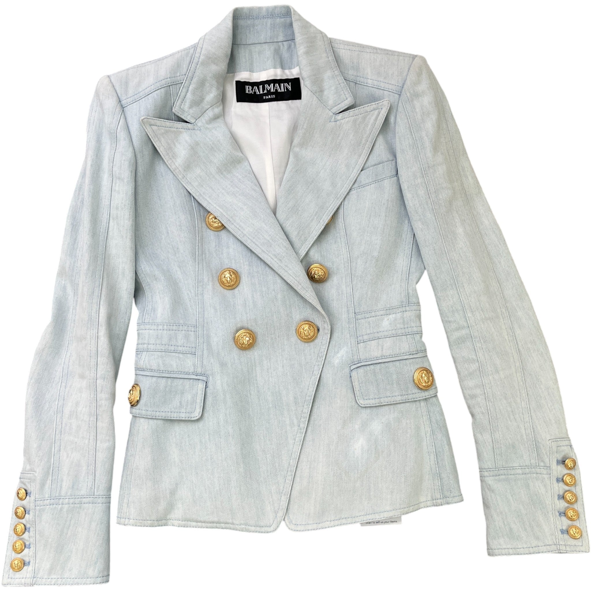 Women's Double Breasted Jacket Blue Size IT 38 / UK 6