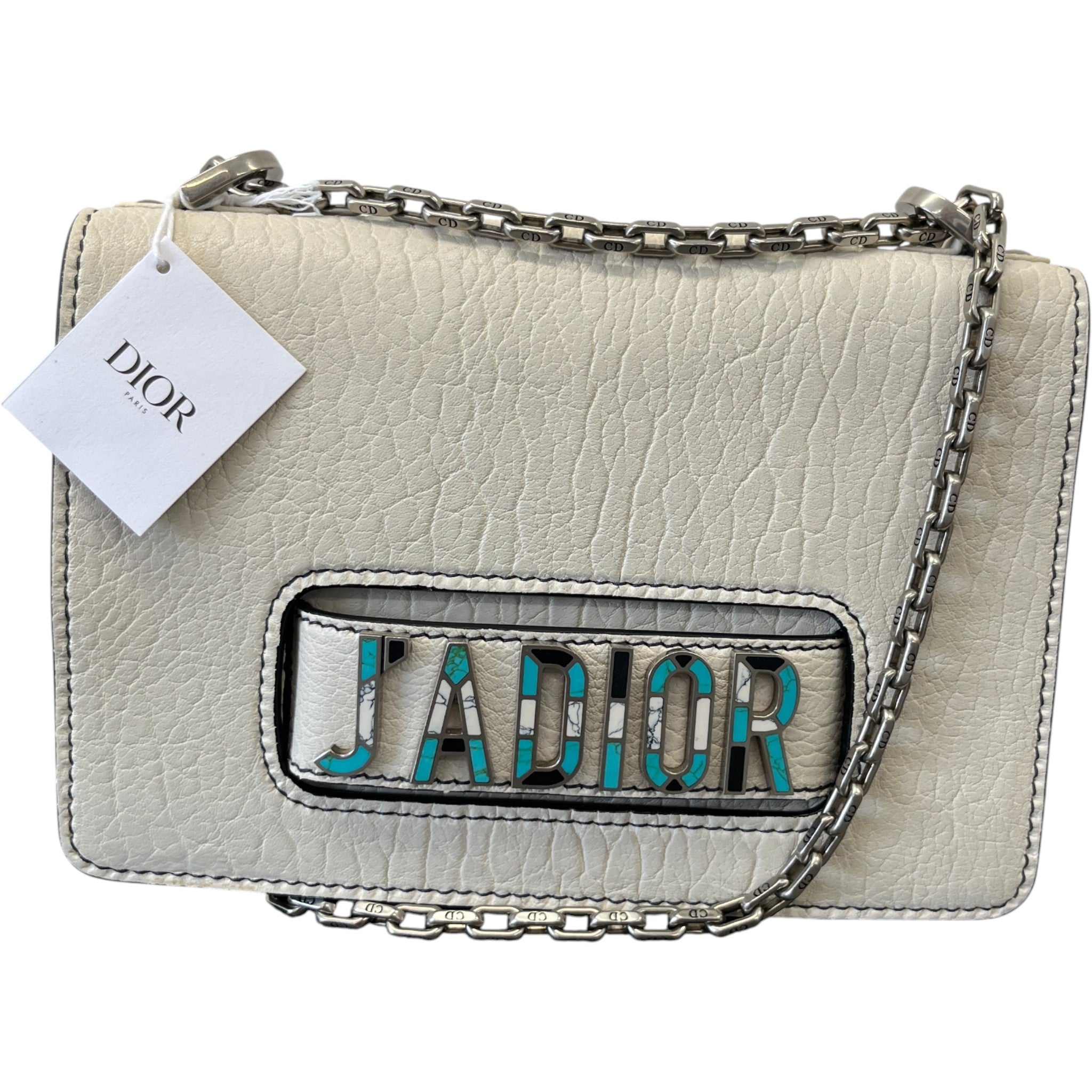 Women's J'Adior Chain Flap Handbag White