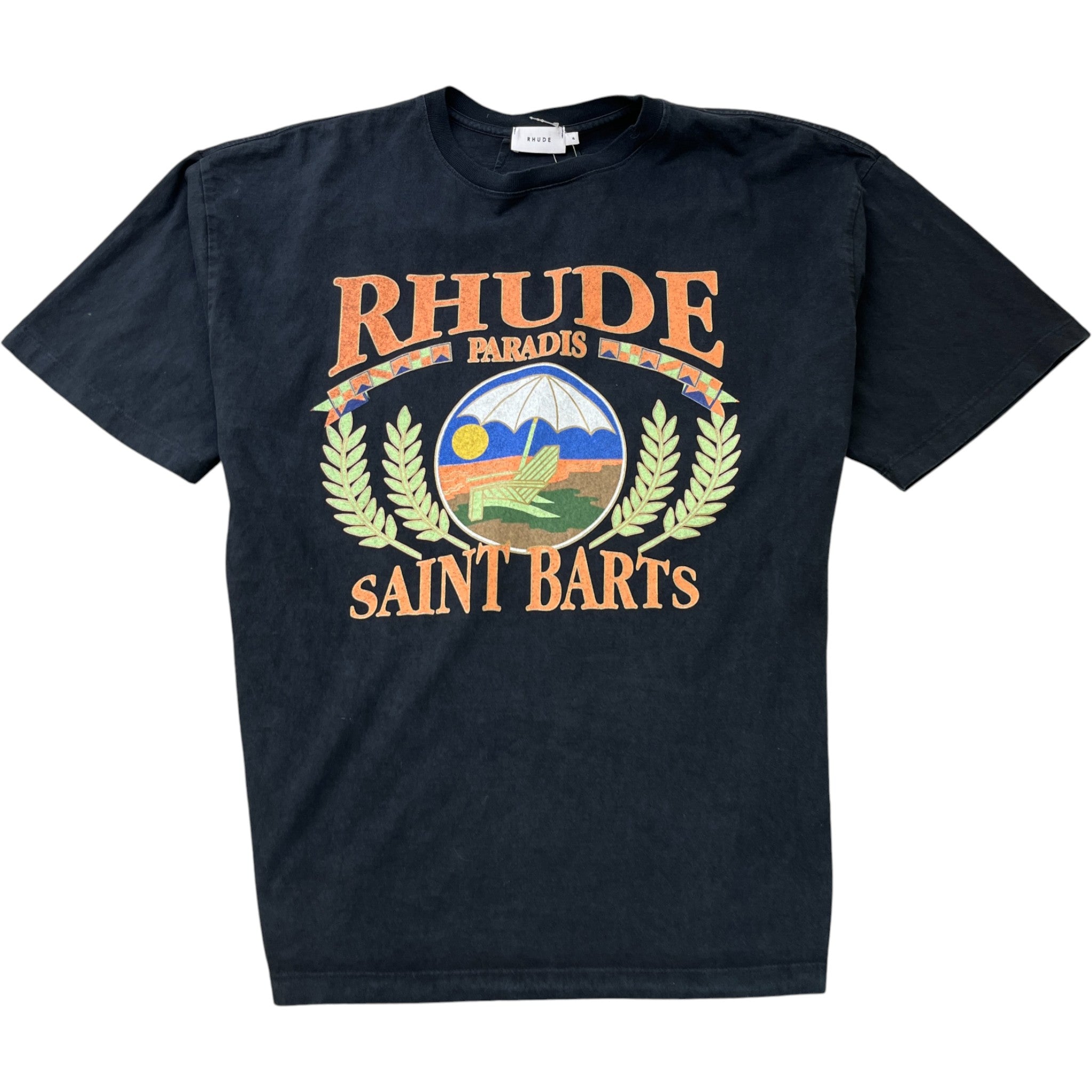 Men's Saint Barts T-Shirt Navy Size XL