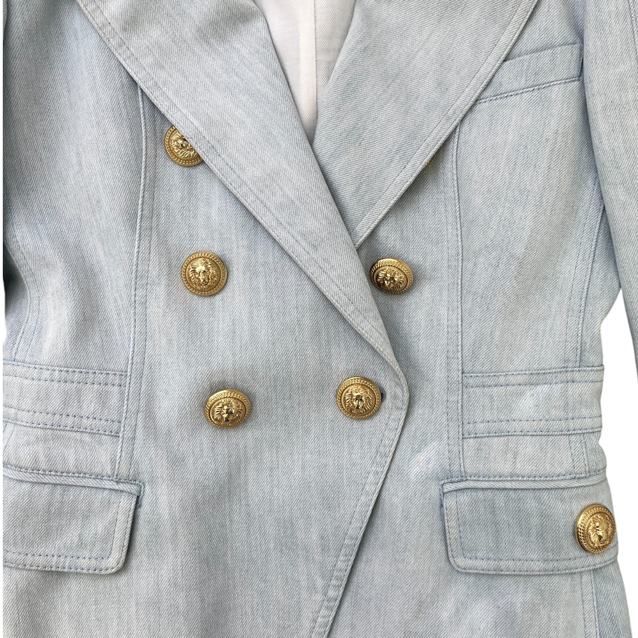 Women's Double Breasted Jacket Blue Size IT 38 / UK 6