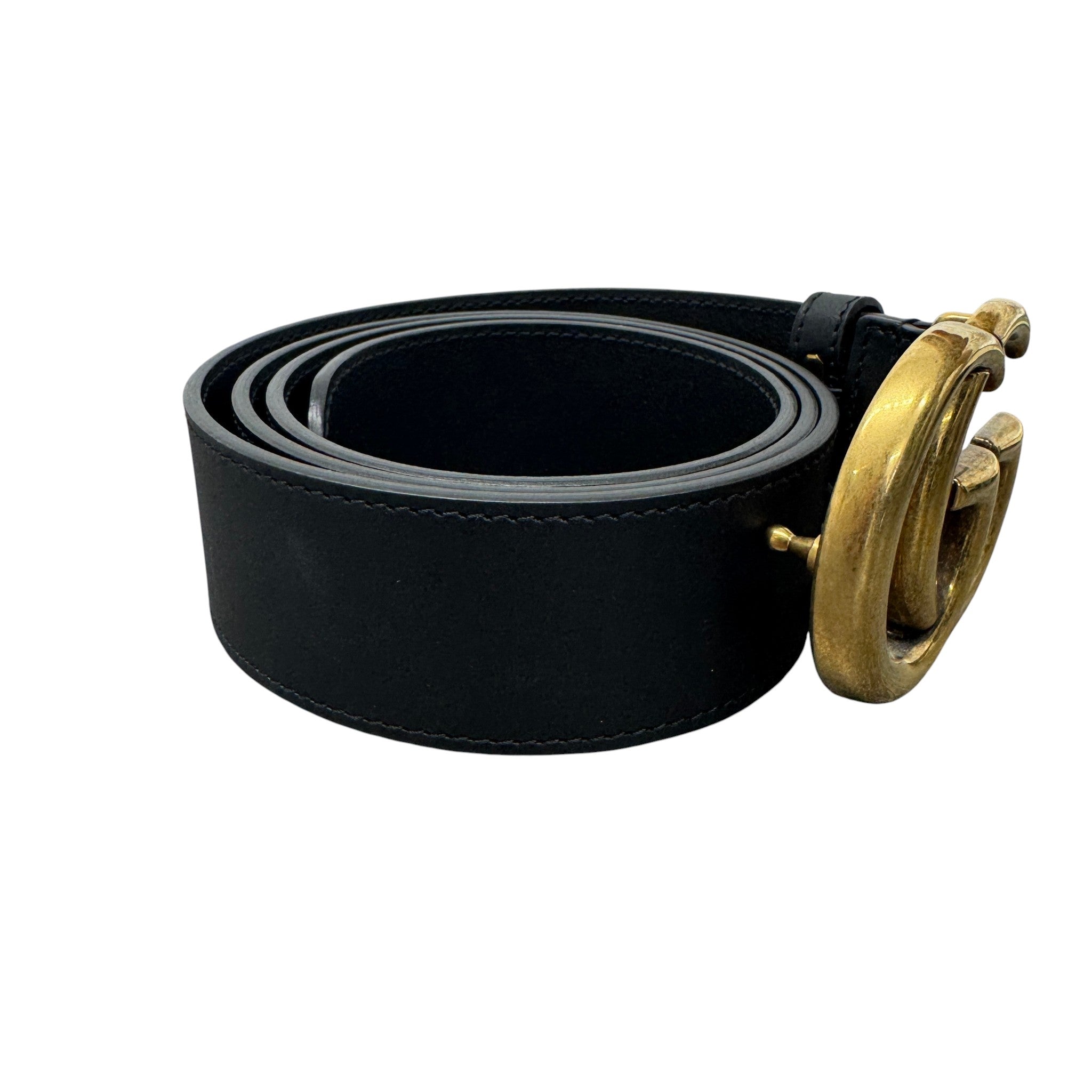 Women's Gg Marmont Belt Black Size 95cm / UK 14