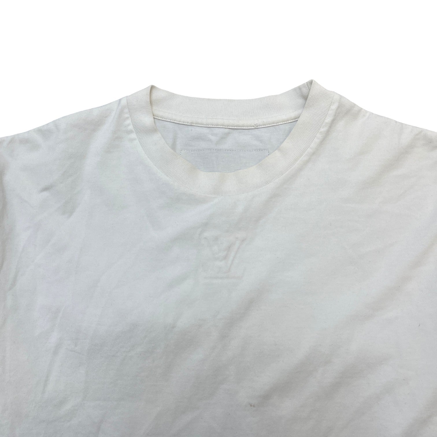 Men's Lv Logo T-Shirt White Size S