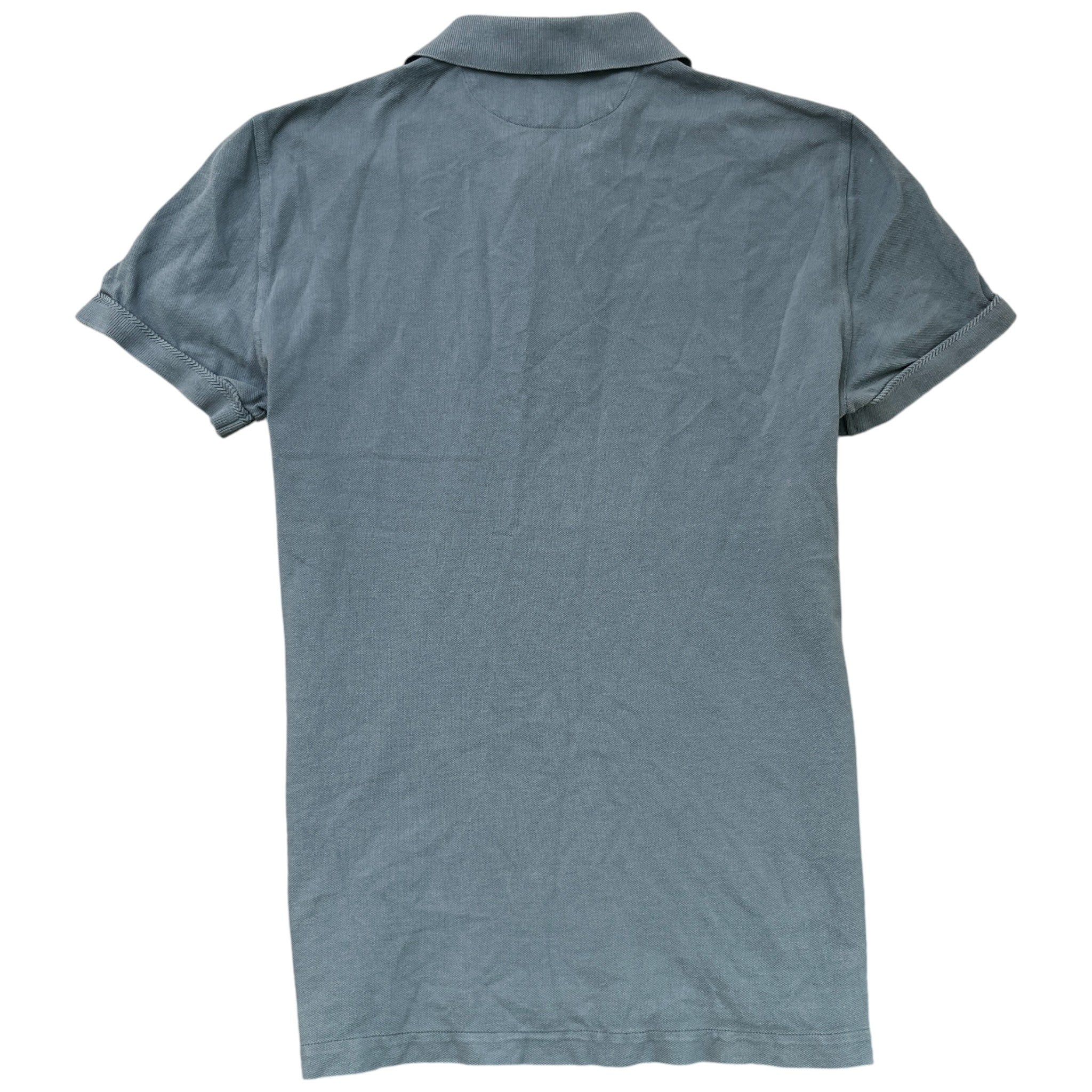 Men's Embroidered Logo Polo Shirt Blue Size IT 48 / UK M