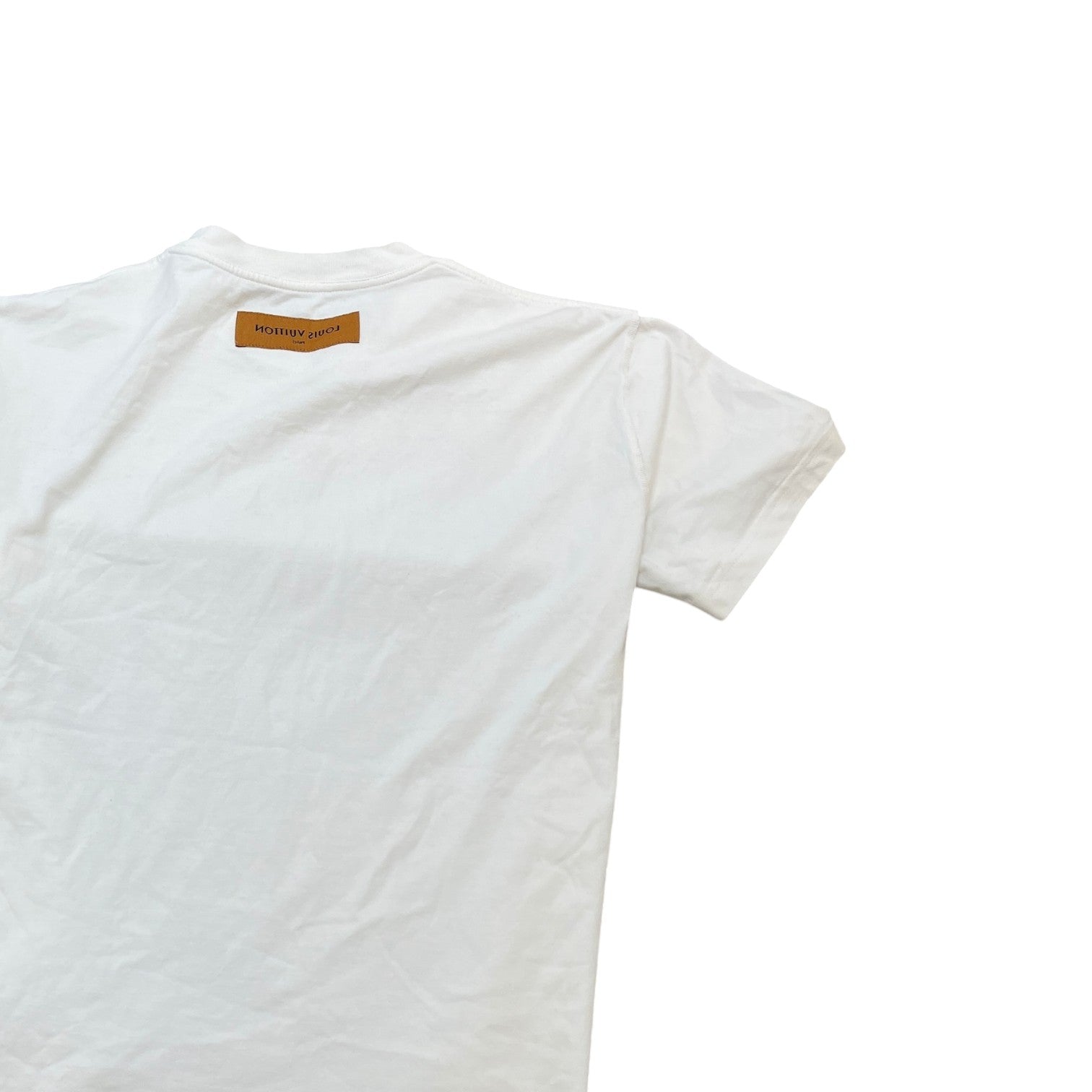 Men's Lv Logo T-Shirt White Size S