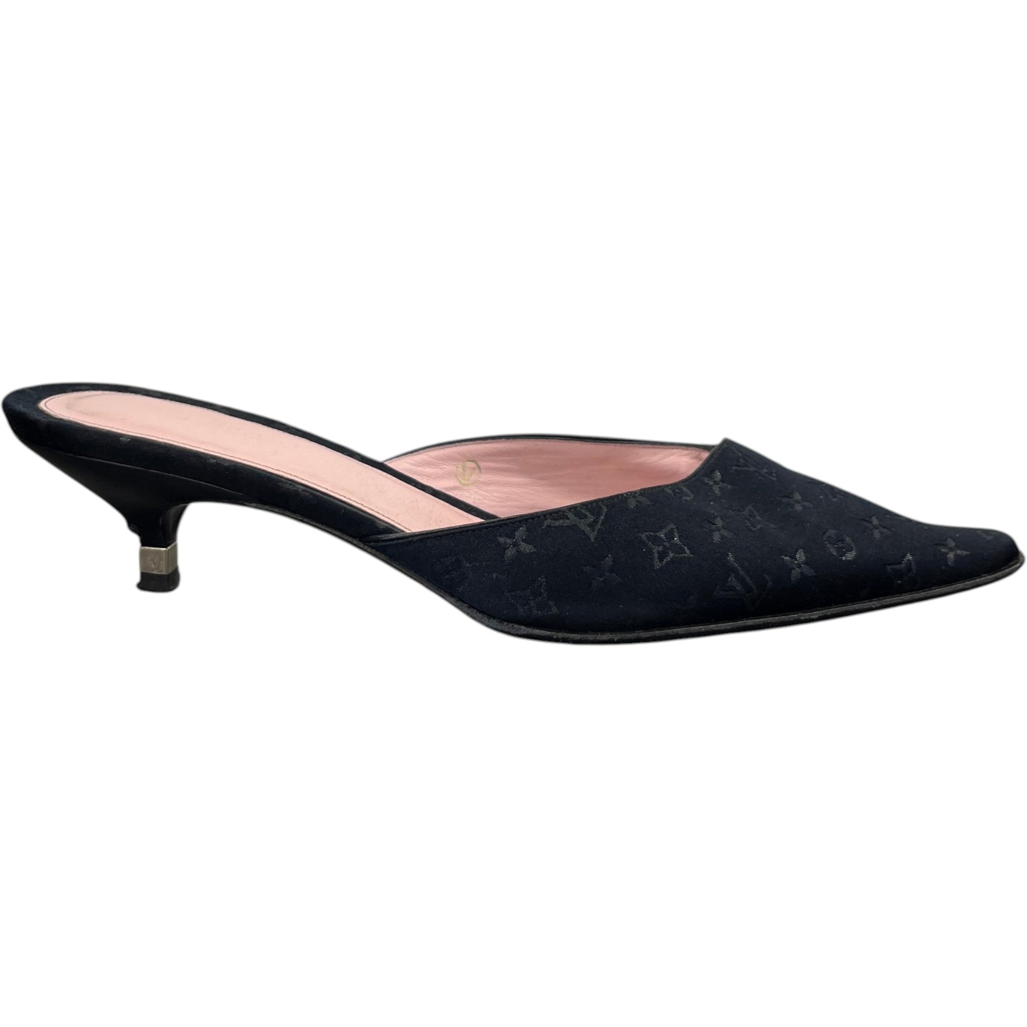 Women's Monogram Classic Pointed Mules Black Size EU 39 / UK 6
