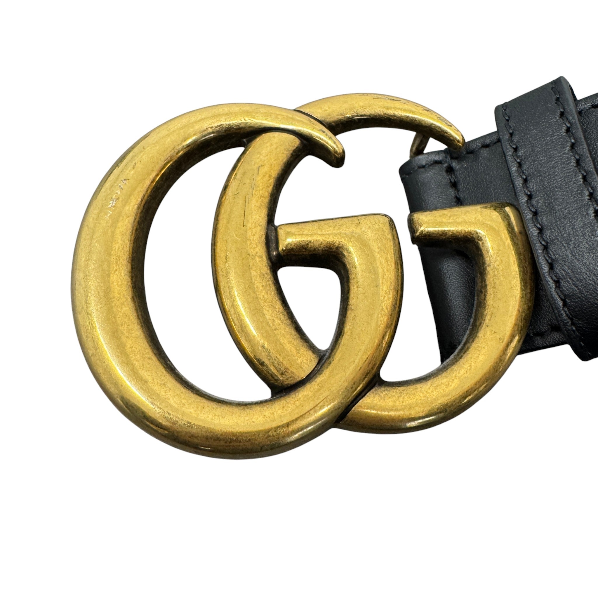 Women's Gg Marmont Belt Black Size 95cm / UK 14