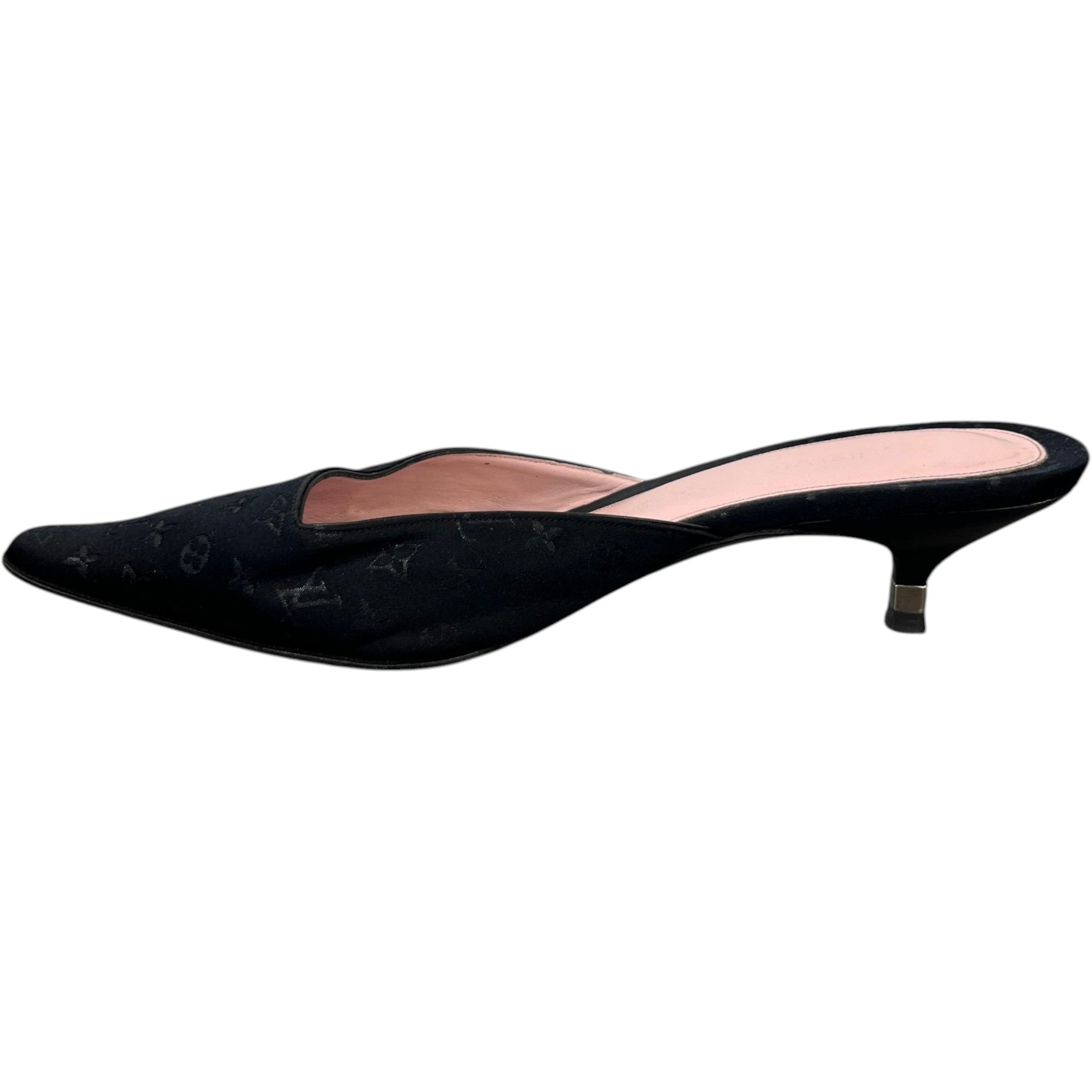 Women's Monogram Classic Pointed Mules Black Size EU 39 / UK 6