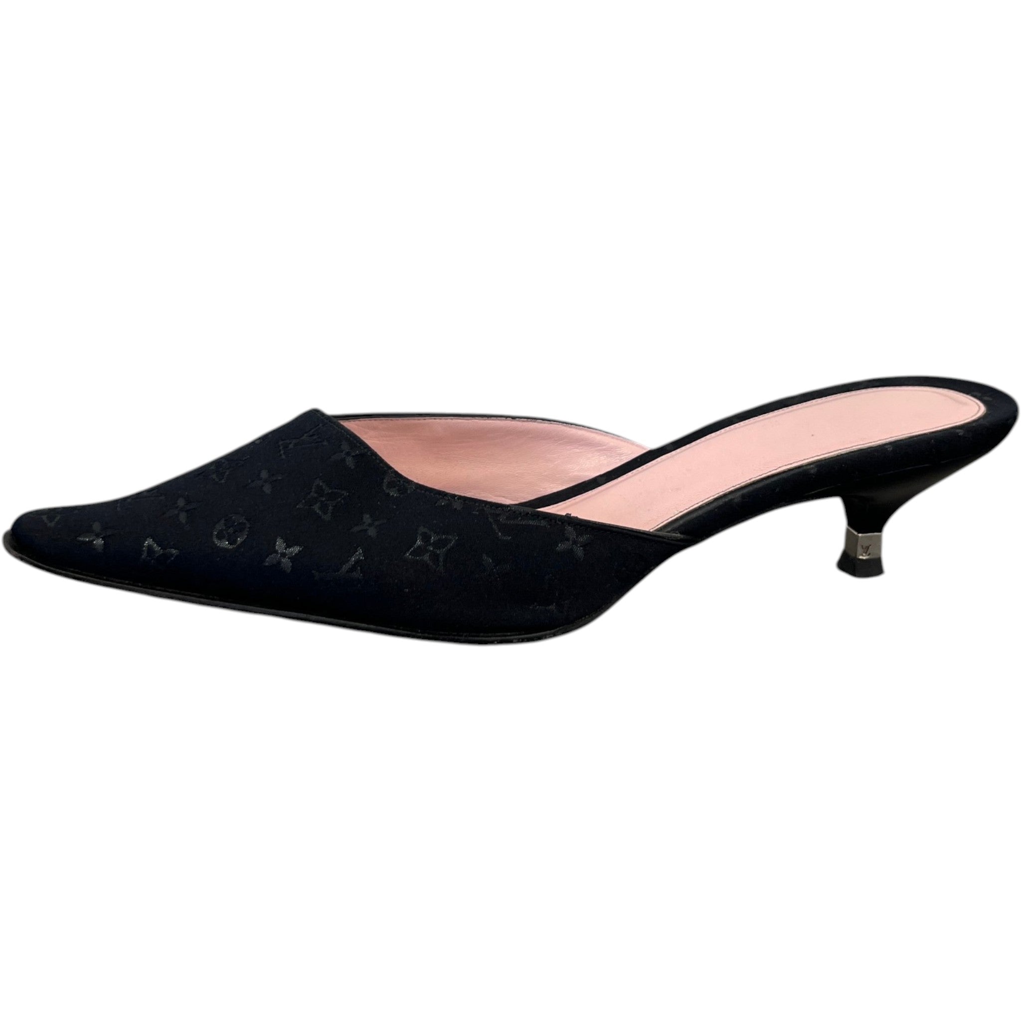 Women's Monogram Classic Pointed Mules Black Size EU 39 / UK 6