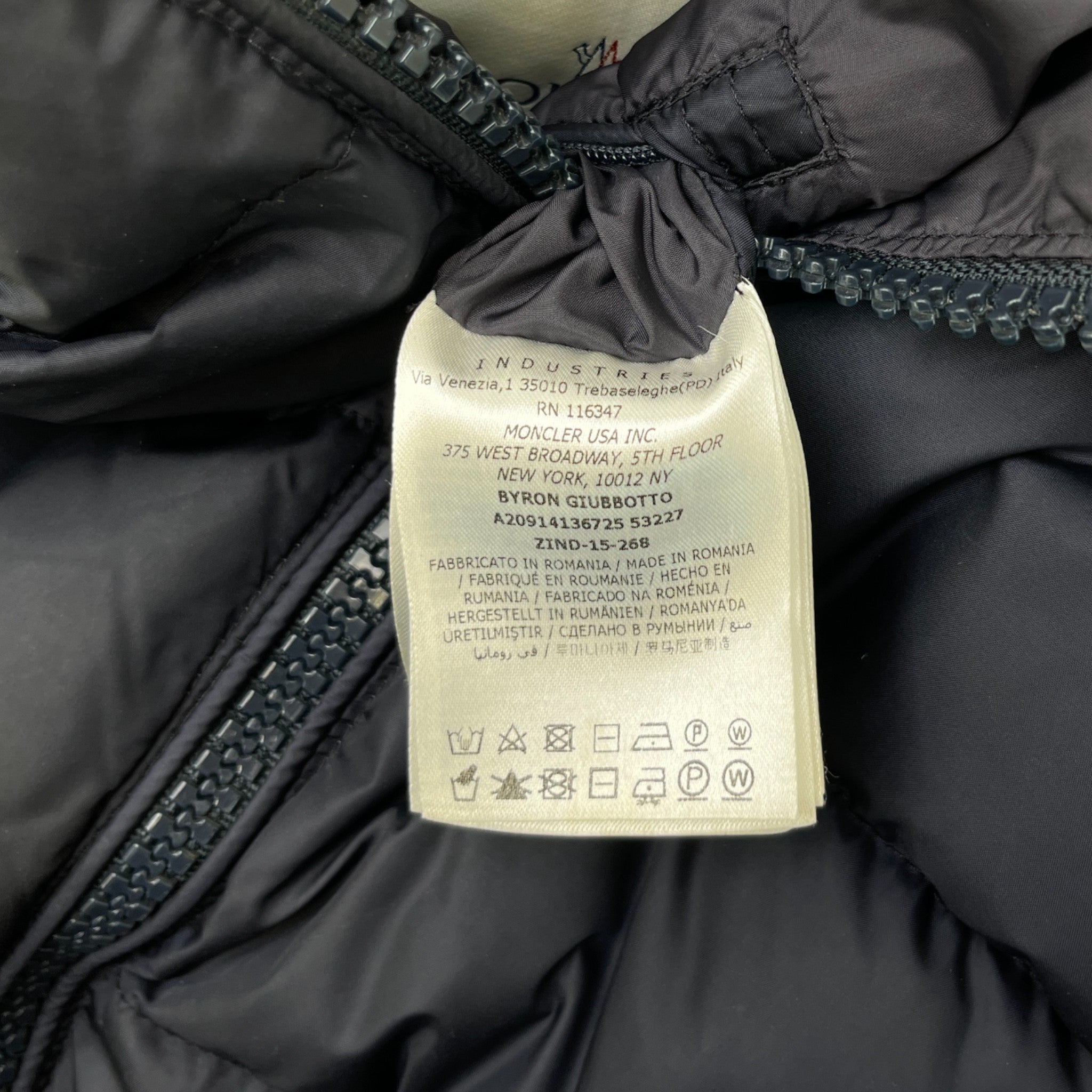 Men's Bryon Down Jacket Navy Size 5 / XXL