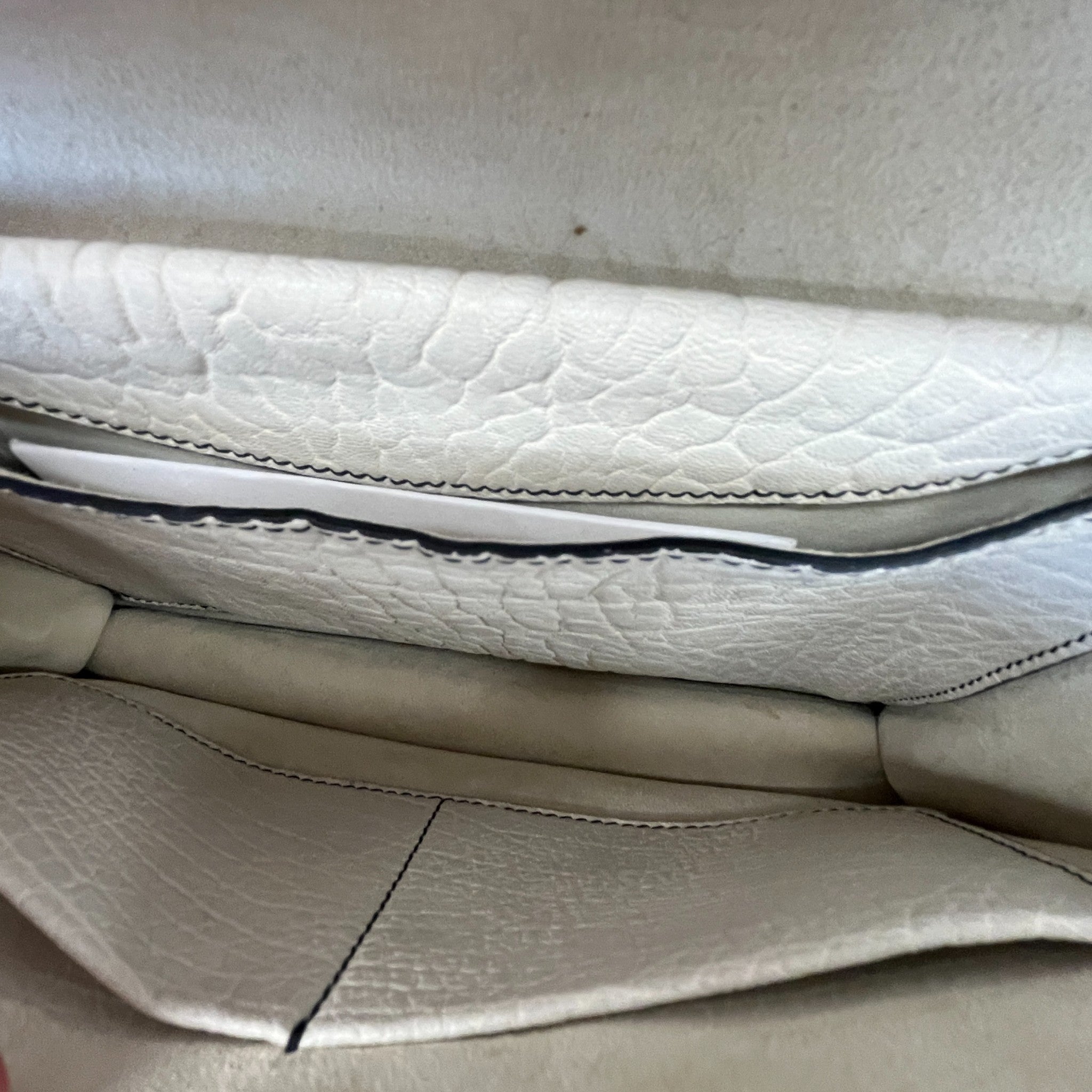 Women's J'Adior Chain Flap Handbag White