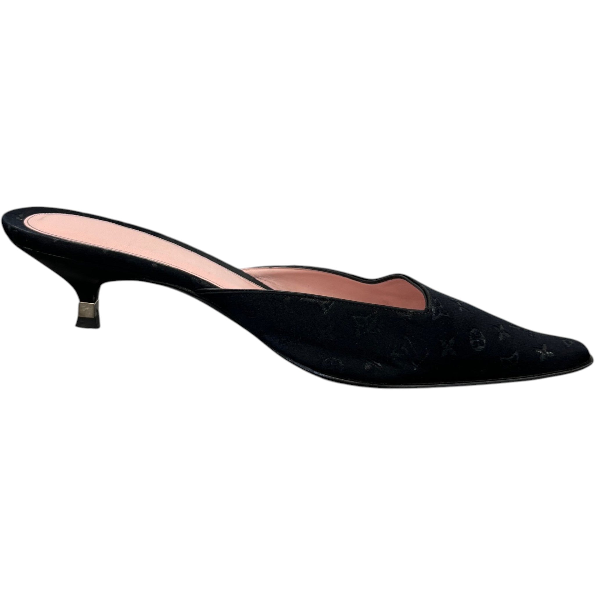 Women's Monogram Classic Pointed Mules Black Size EU 39 / UK 6