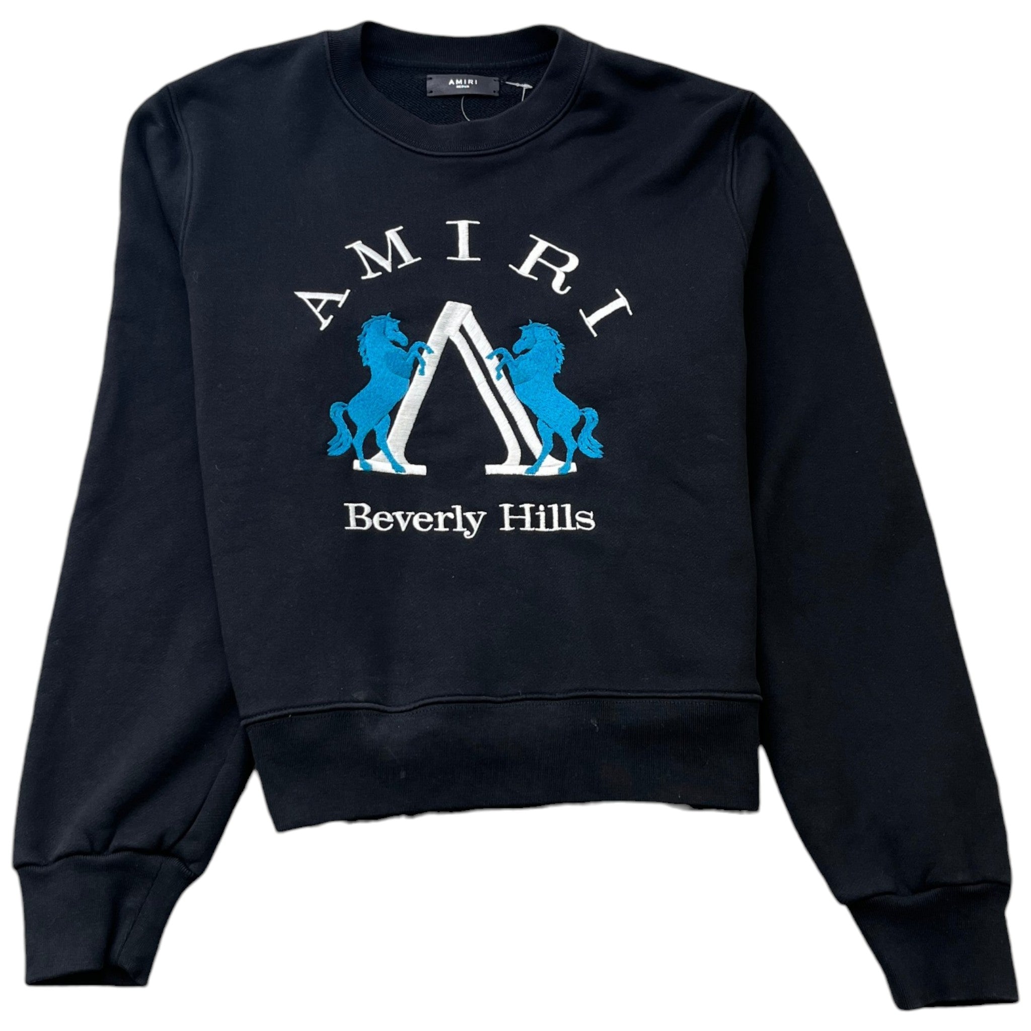 Men's Beverly Hills Crewneck Sweatshirt Black Size M