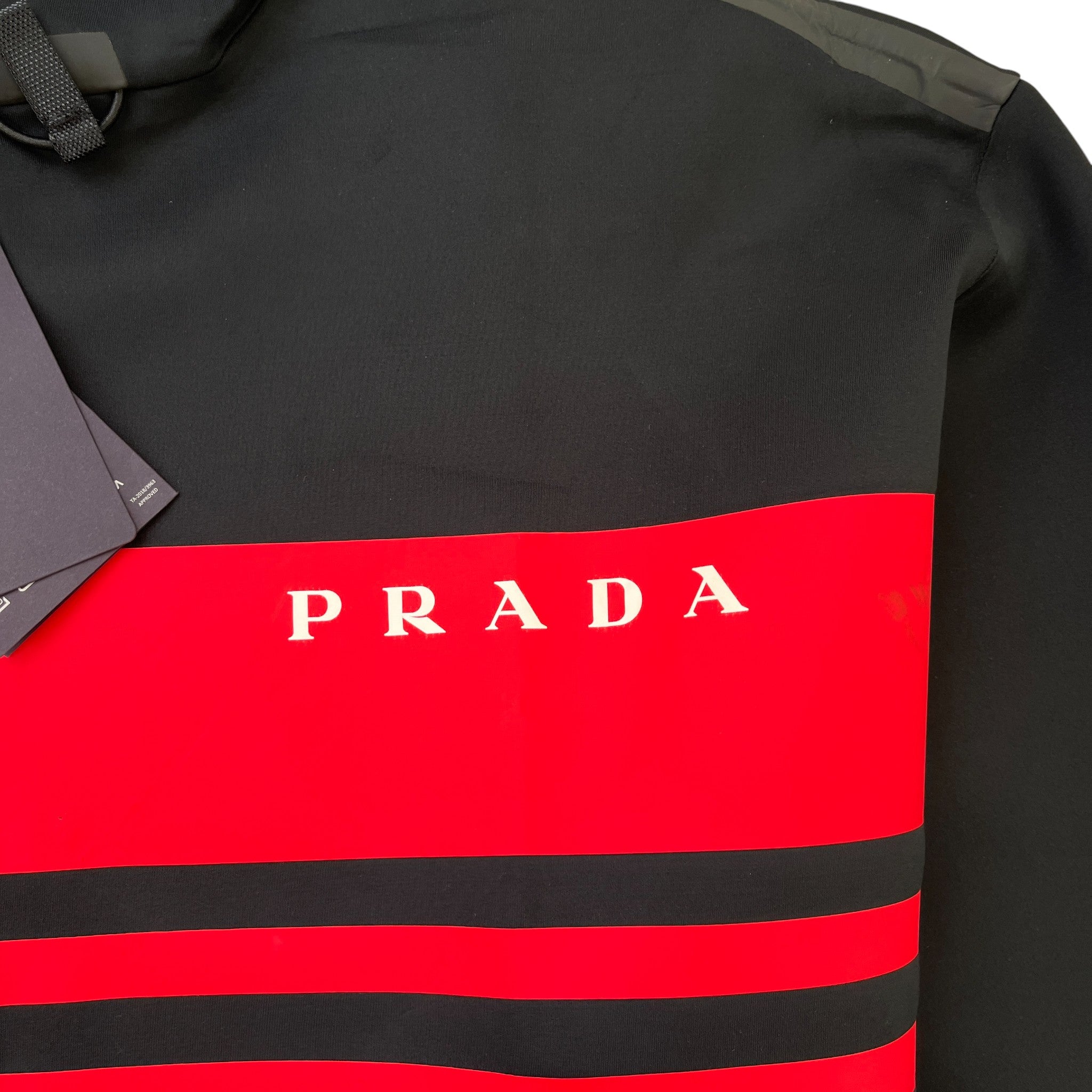 Men's Logo Print Track Jacket Black Size M