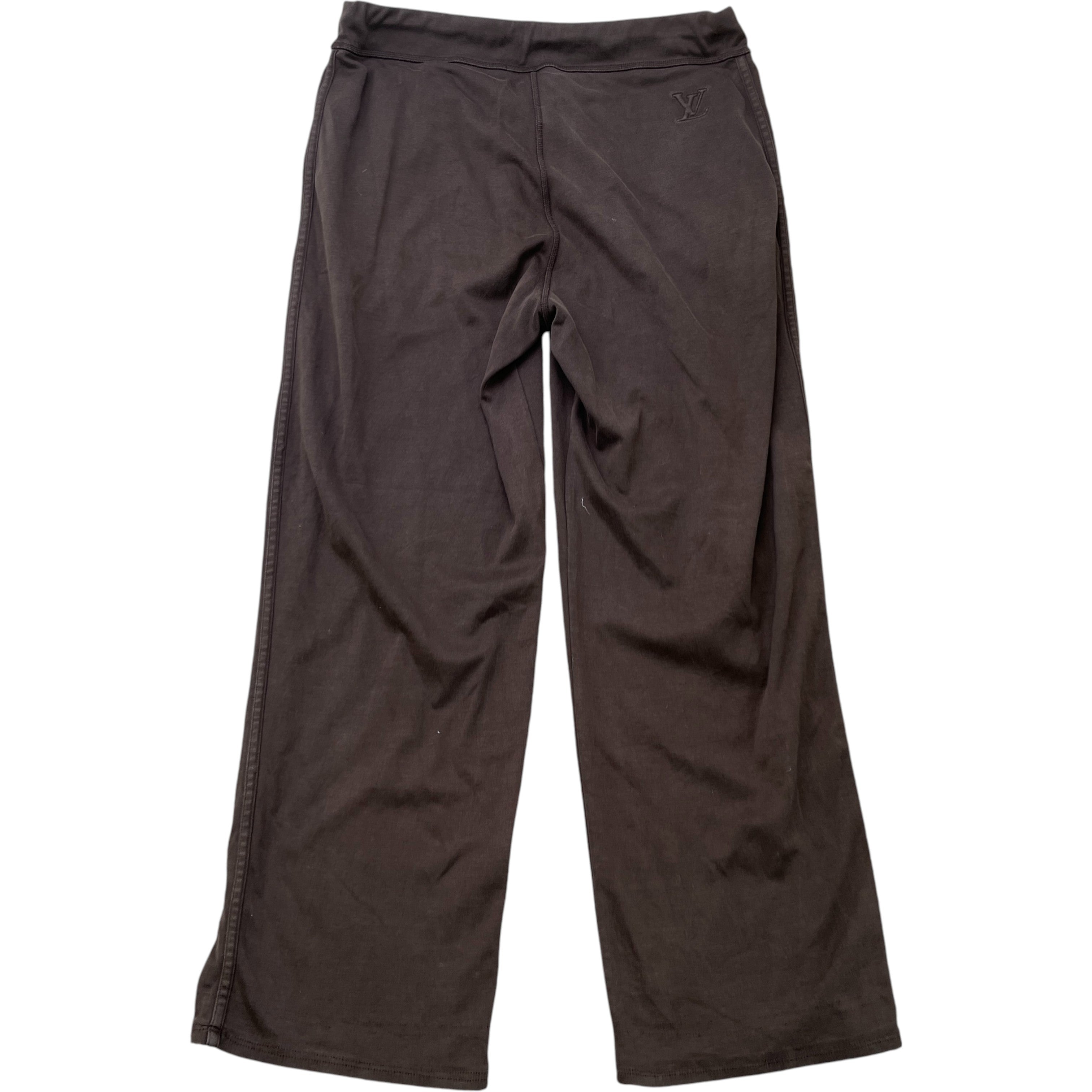Men's Damier Ebene Lv Embossed Joggers Brown Size XL