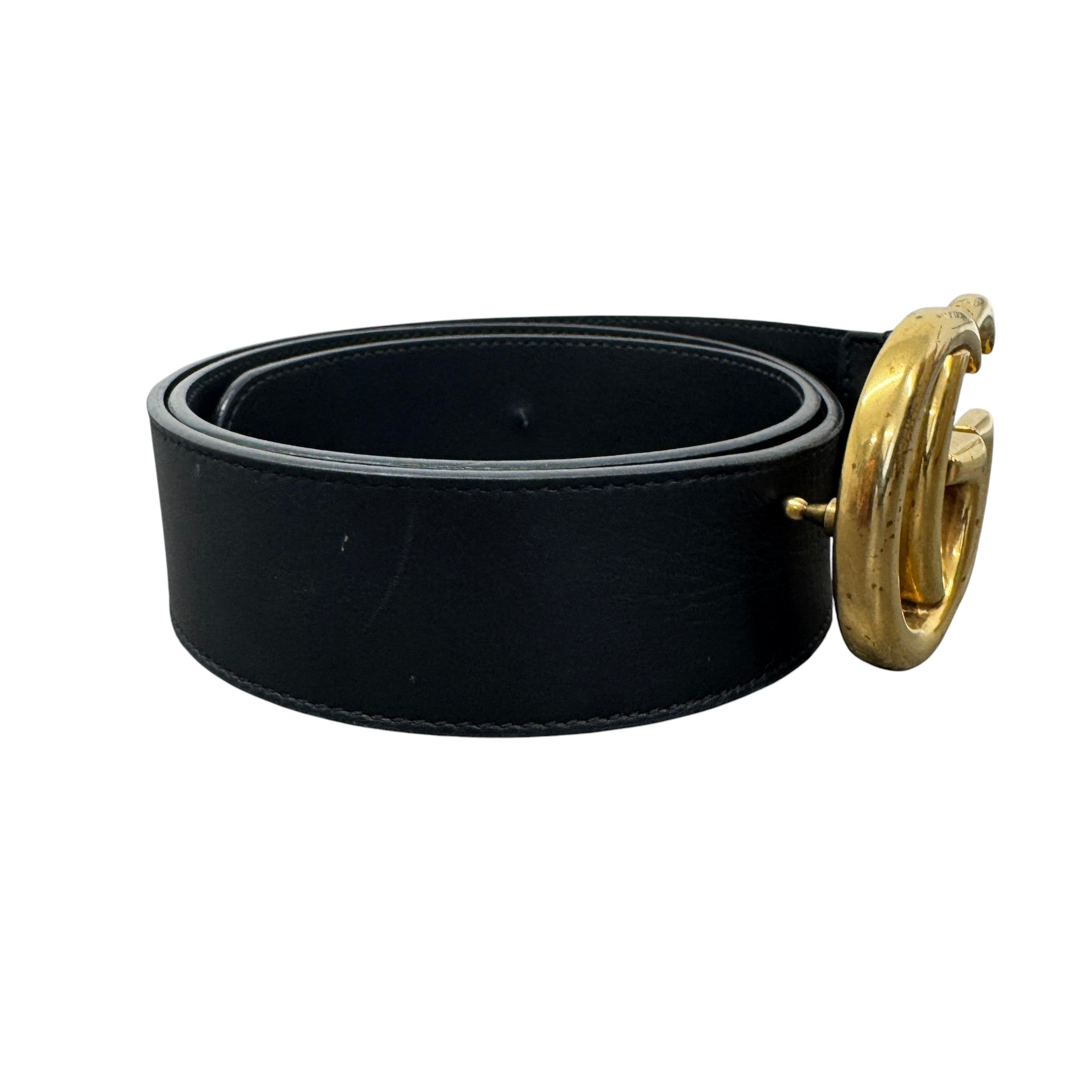 Women's Gg Marmont Belt Black Size 85CM / UK 10