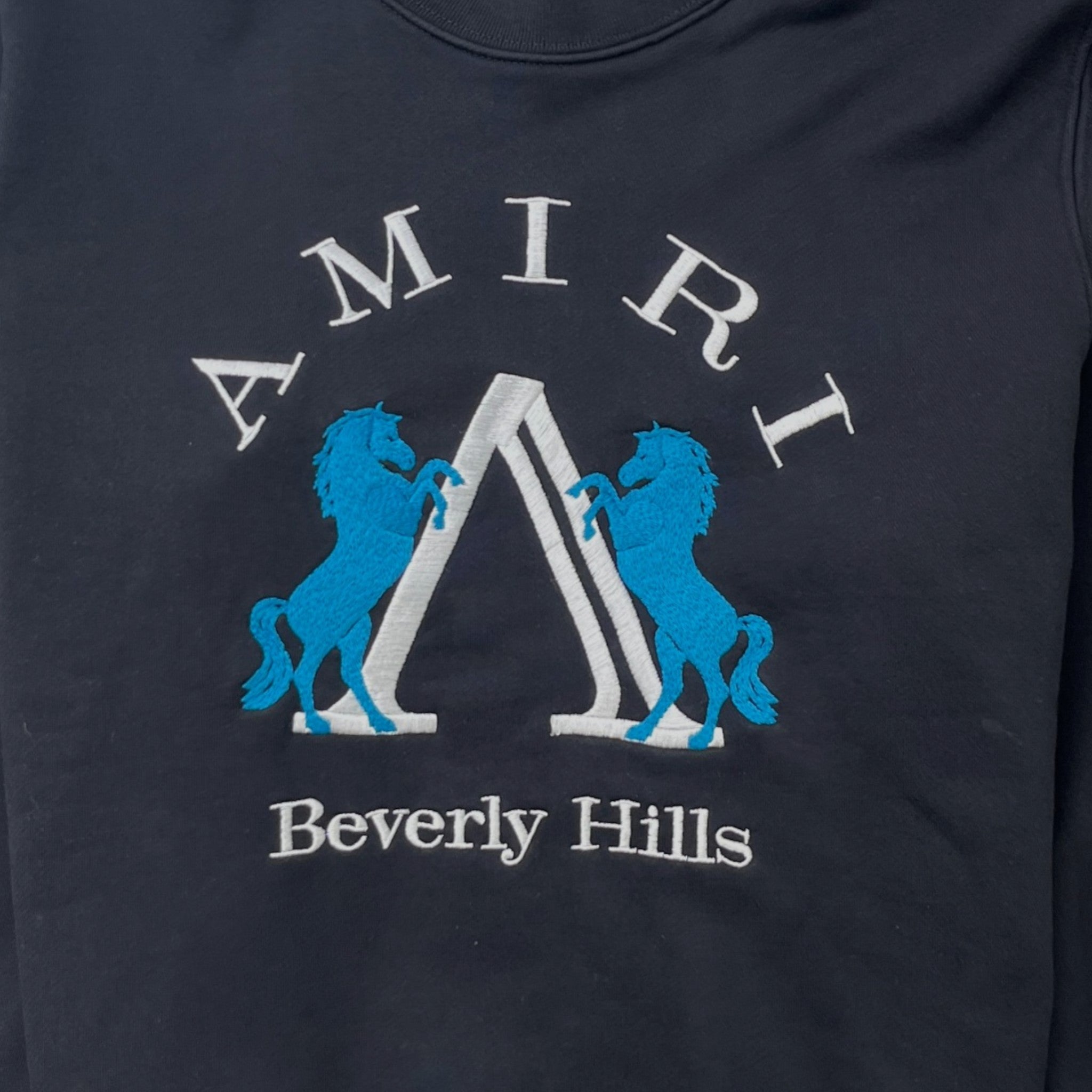 Men's Beverly Hills Crewneck Sweatshirt Black Size M