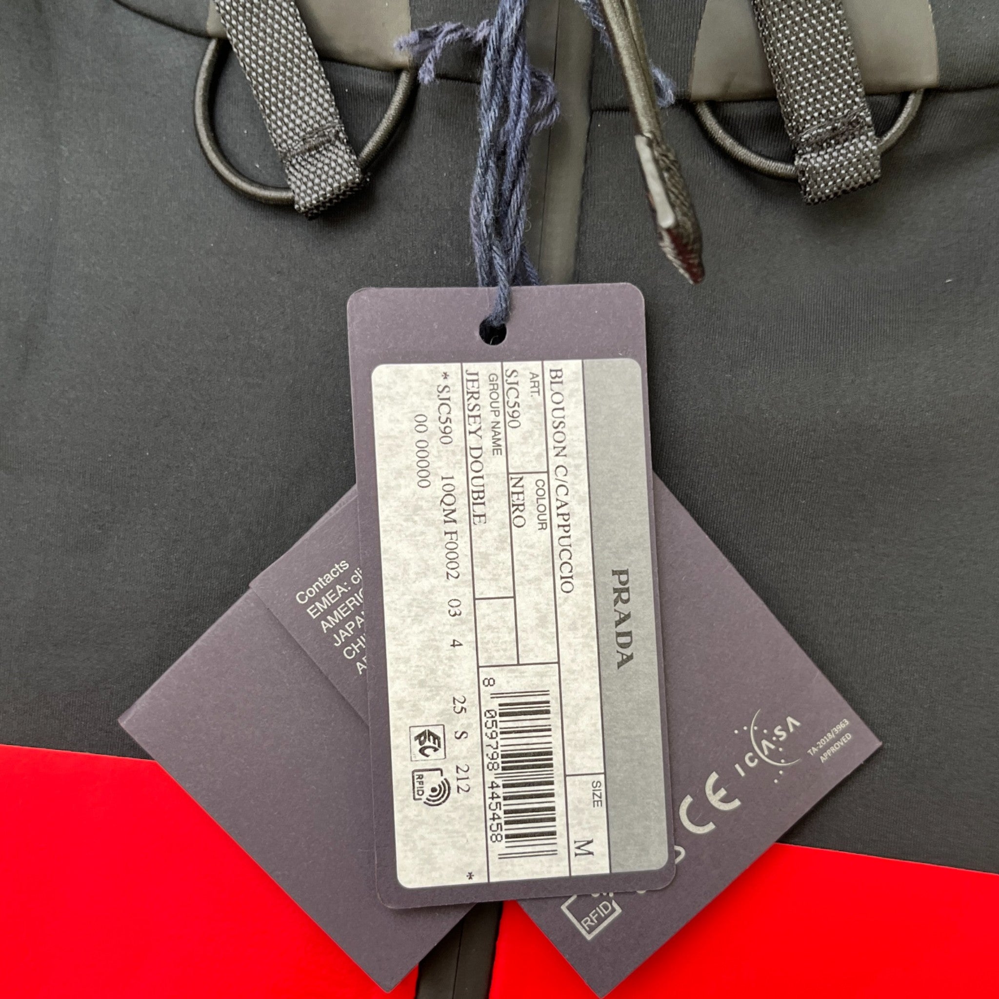 Men's Logo Print Track Jacket Black Size M