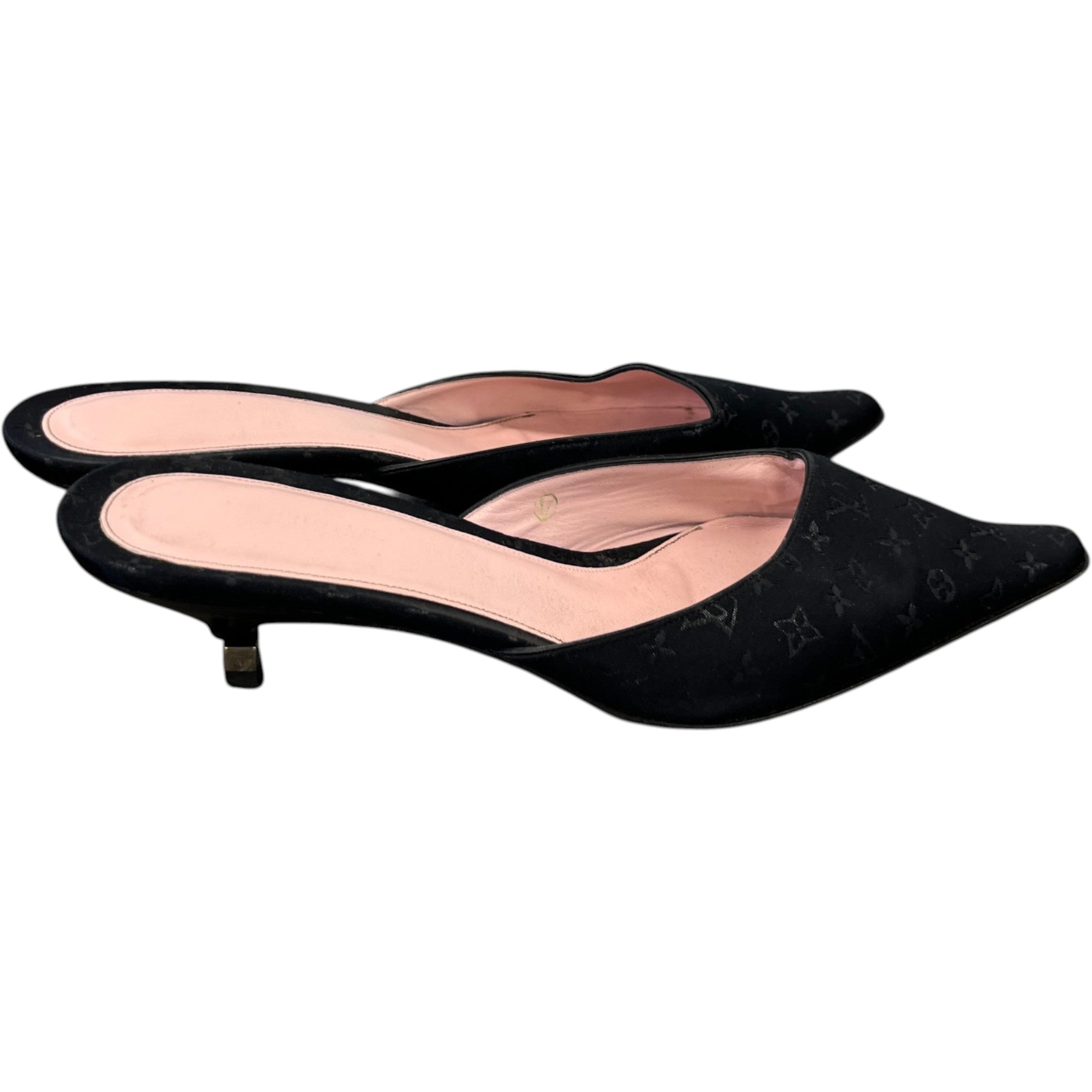 Women's Monogram Classic Pointed Mules Black Size EU 39 / UK 6