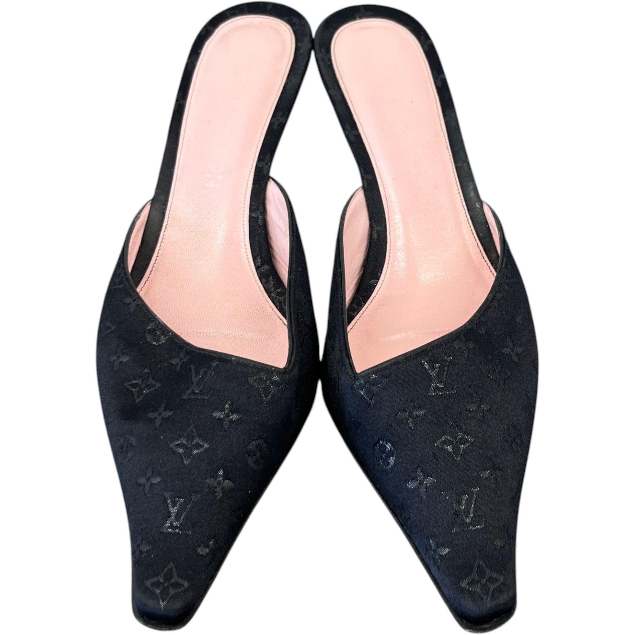 Women's Monogram Classic Pointed Mules Black Size EU 39 / UK 6
