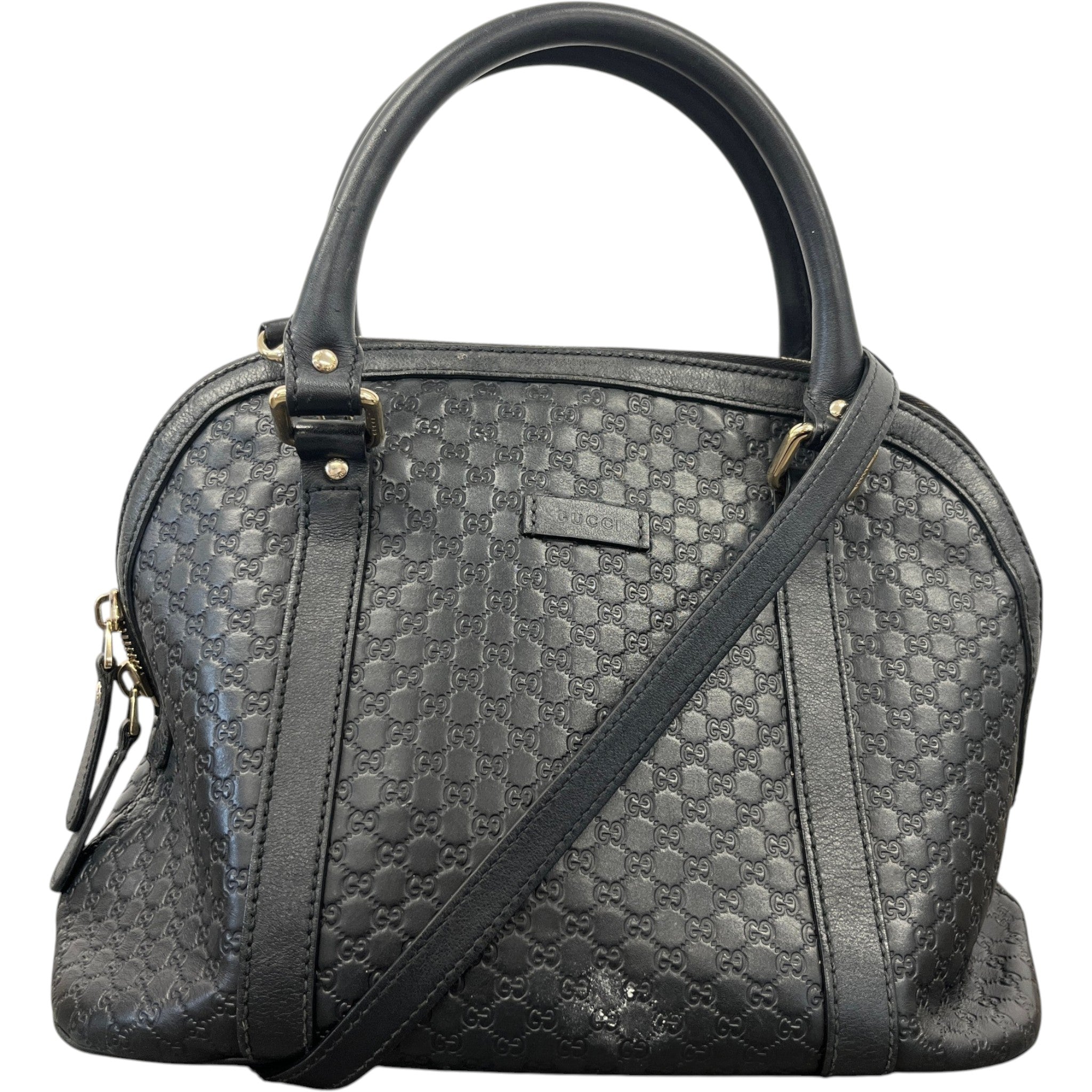 Women's Microguccissima Dome Handbag Black