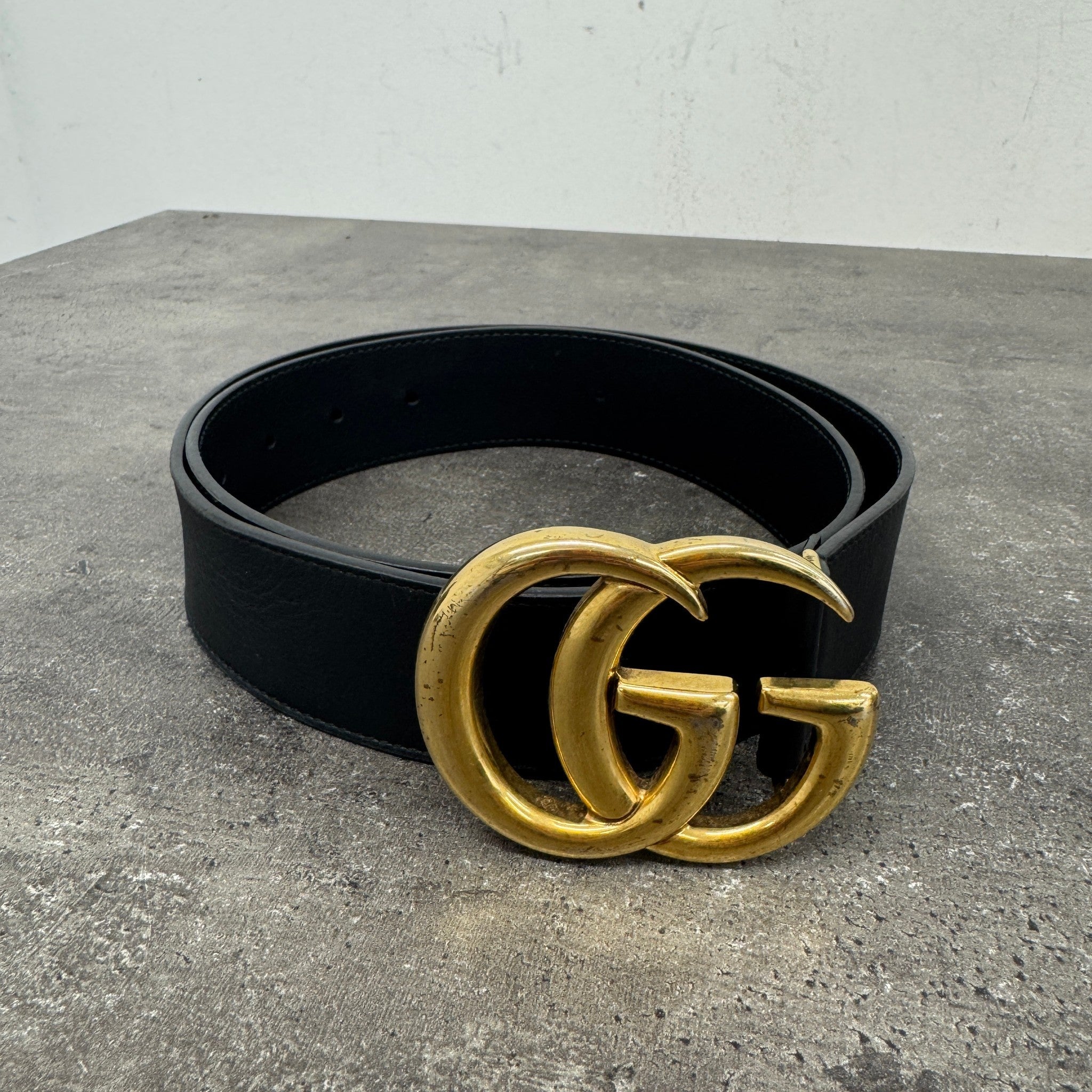 Women's Gg Marmont Belt Black Size 85CM / UK 10