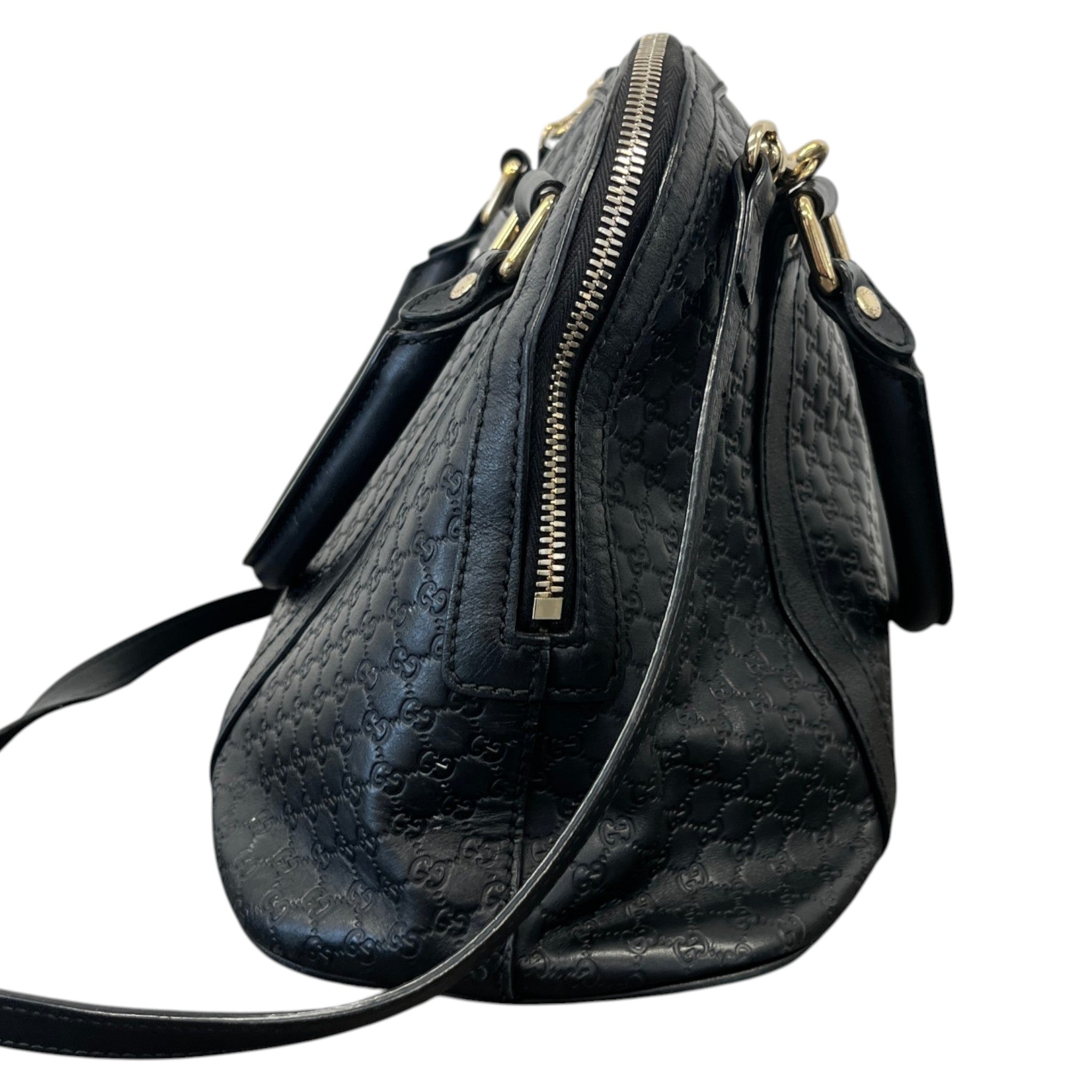 Women's Microguccissima Dome Handbag Black