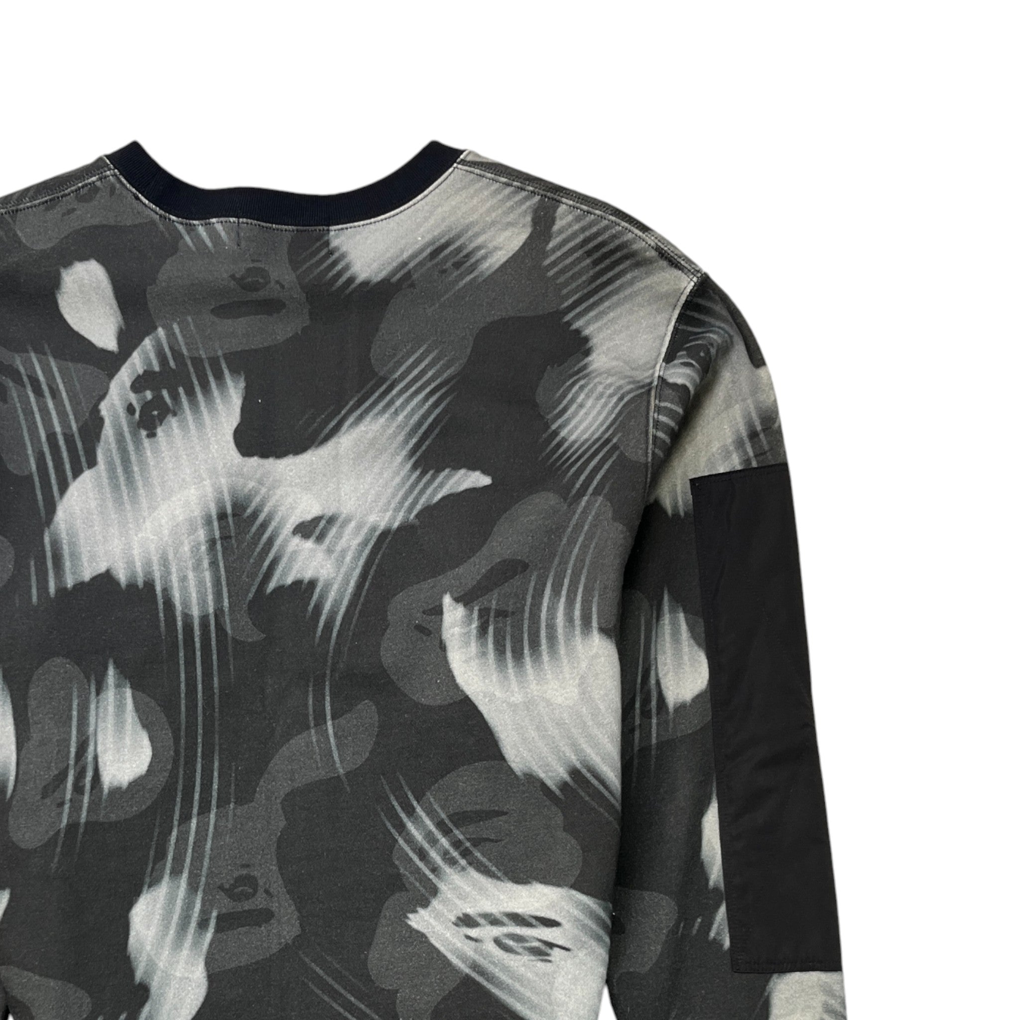 Men's Stroke Camo Sweatshirt Black Size S