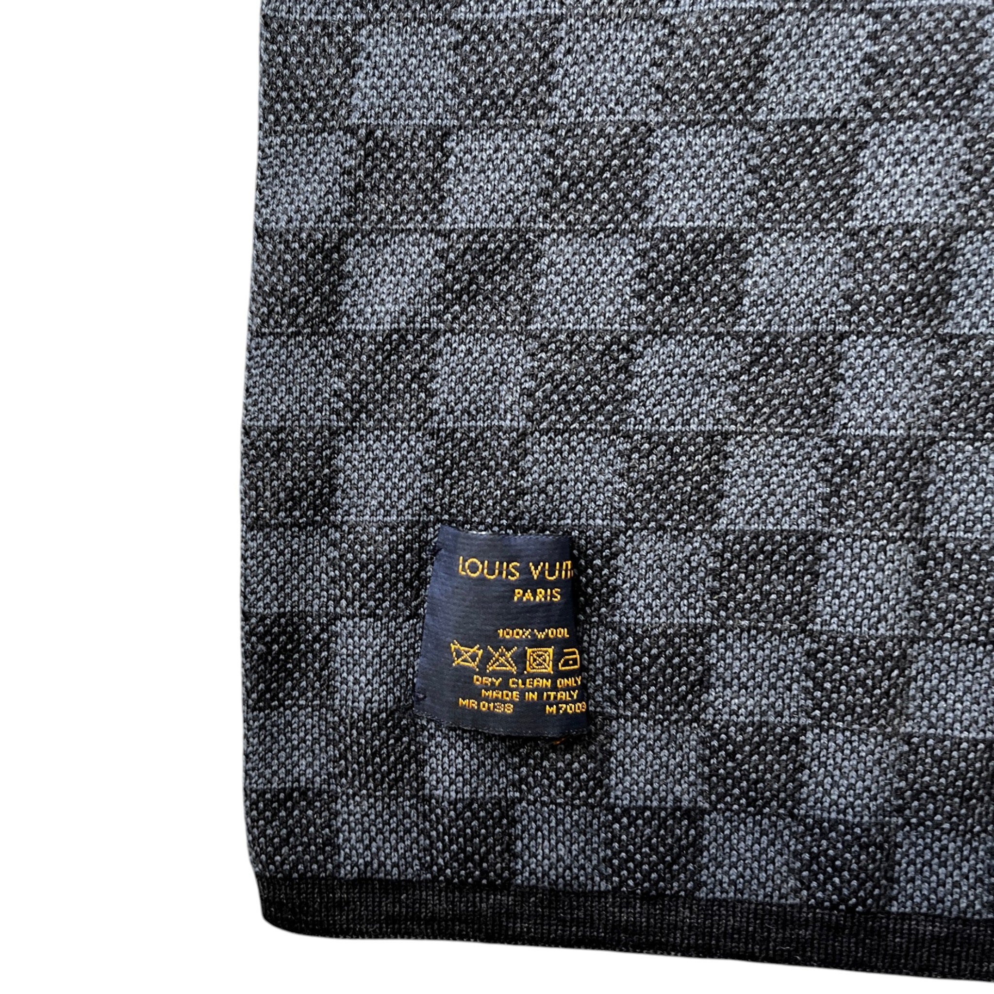 Men's Damier Echarpes Petit Scarf Grey