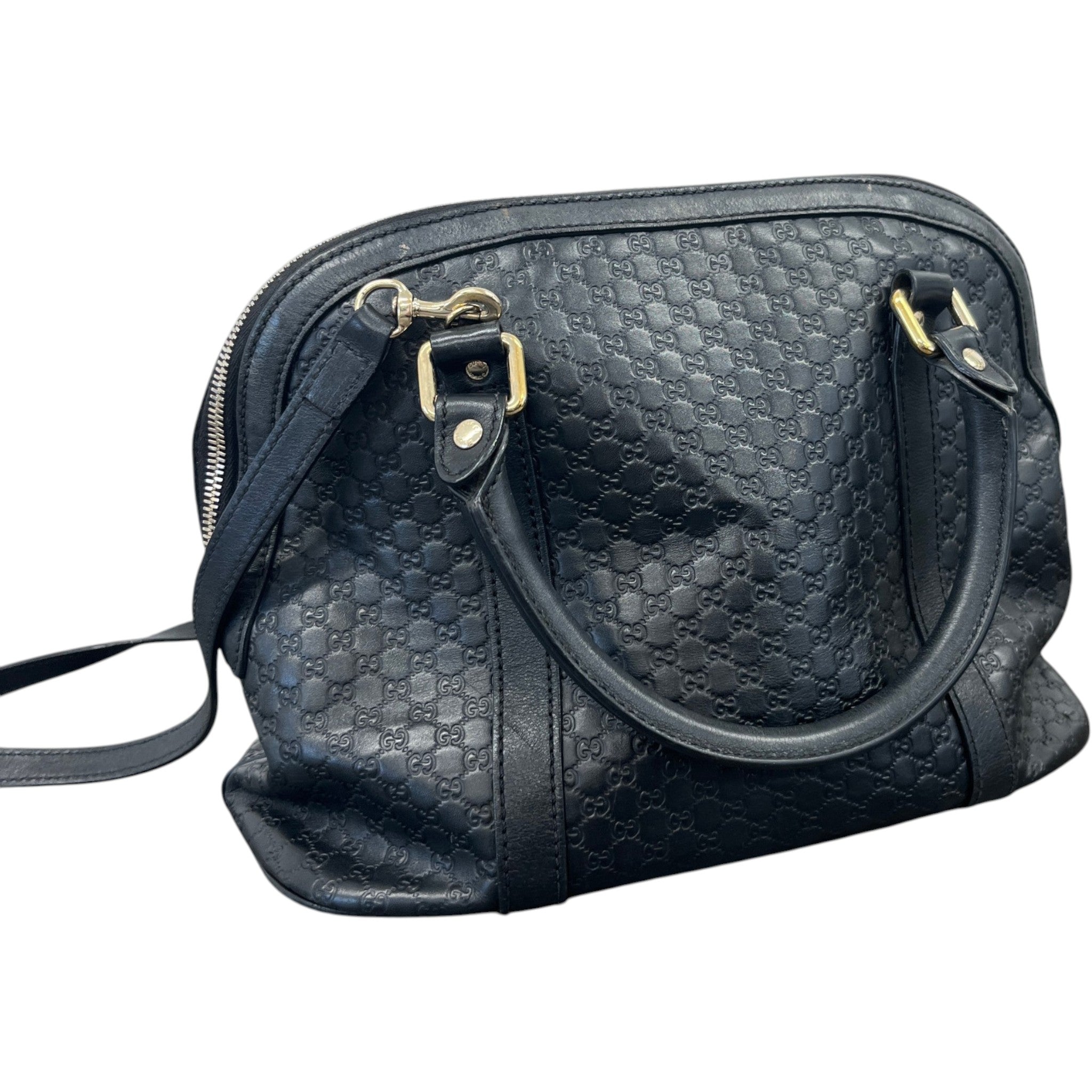 Women's Microguccissima Dome Handbag Black