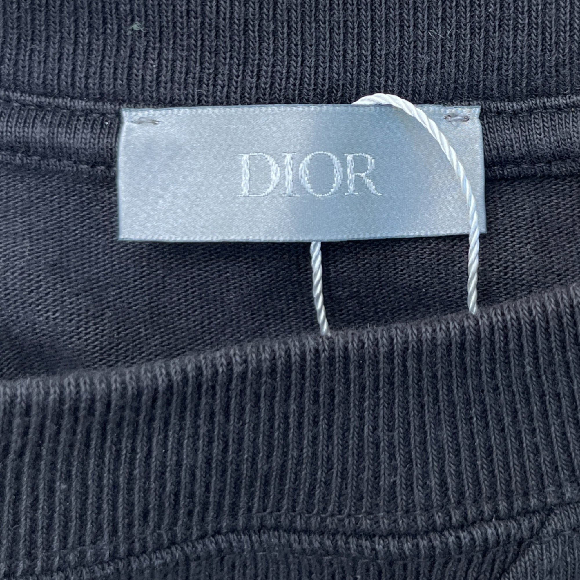 Men's Embroidered Logo T-Shirt Black Size XS