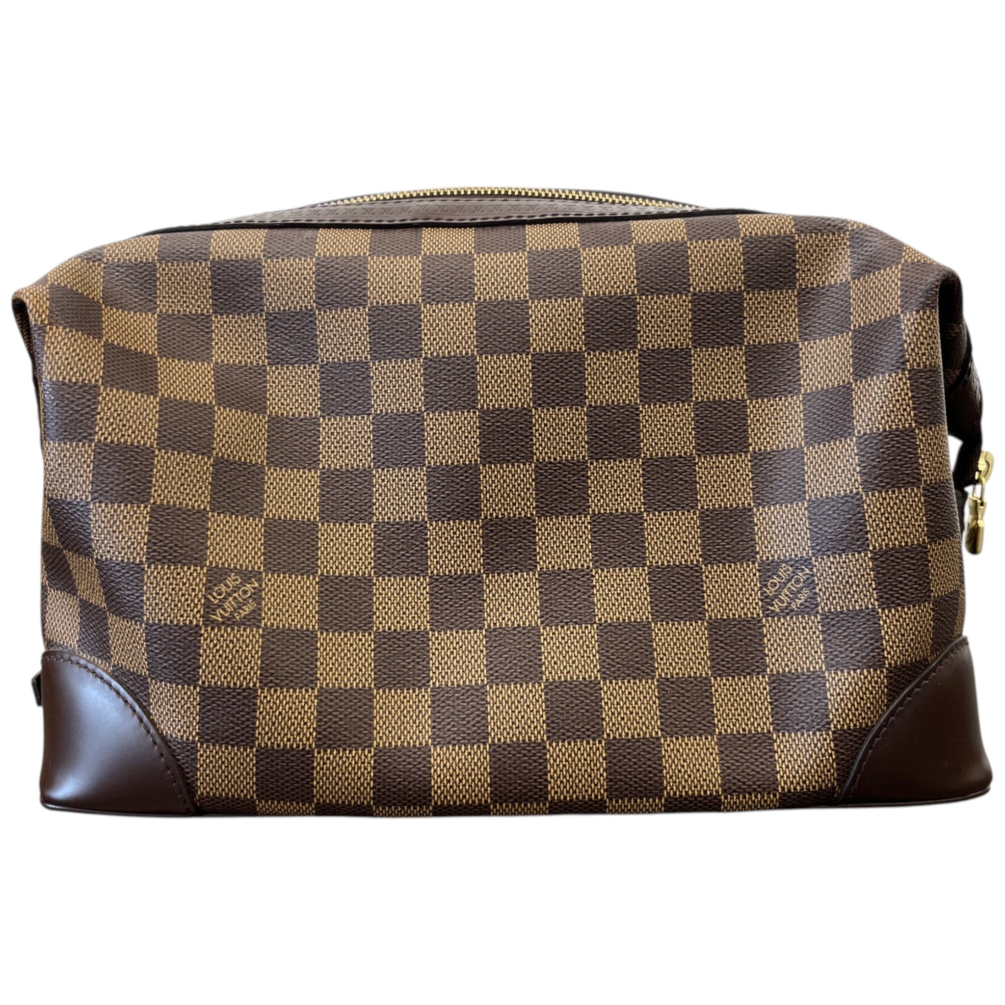 Women's Damier Ebene Vaslav Pouch Brown