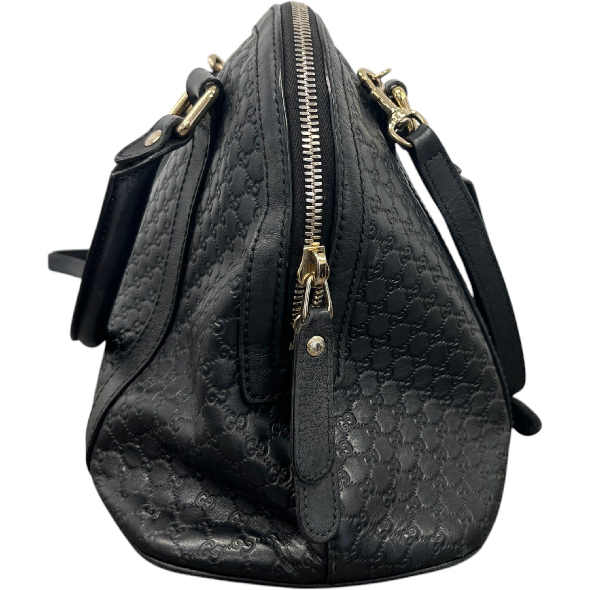 Women's Microguccissima Dome Handbag Black
