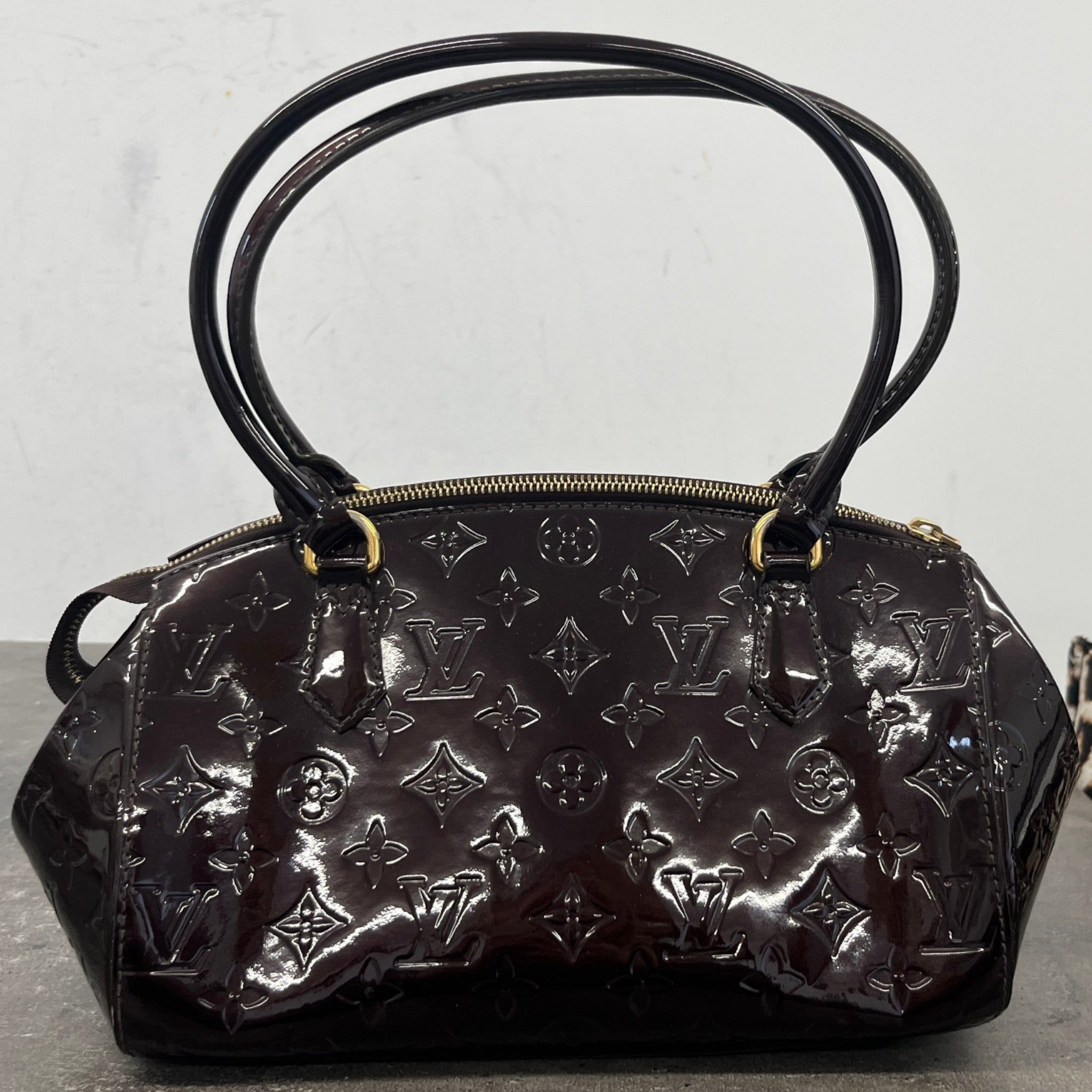 Women's Monogram Vernis Sherwood Pm Bag Burgundy