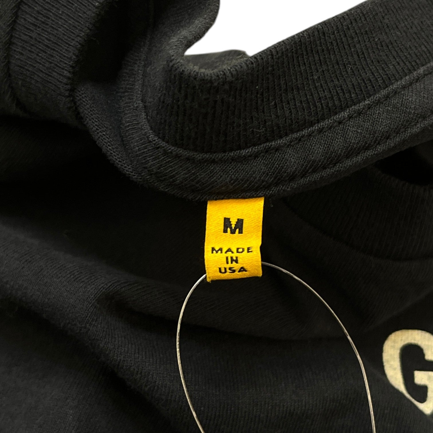 Men's Logo Print T-Shirt Black Size M