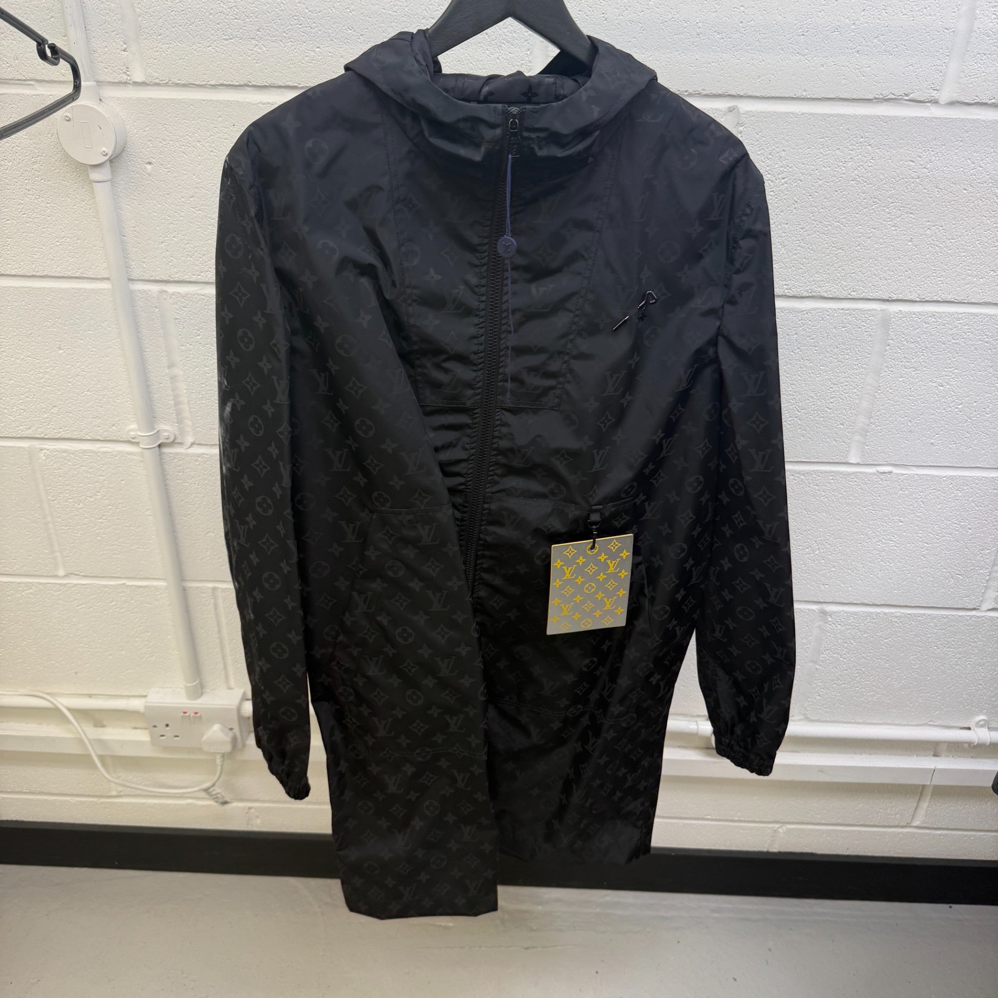 Men's Midlanders Monogram Windbreaker Black Size IT 44 / XS